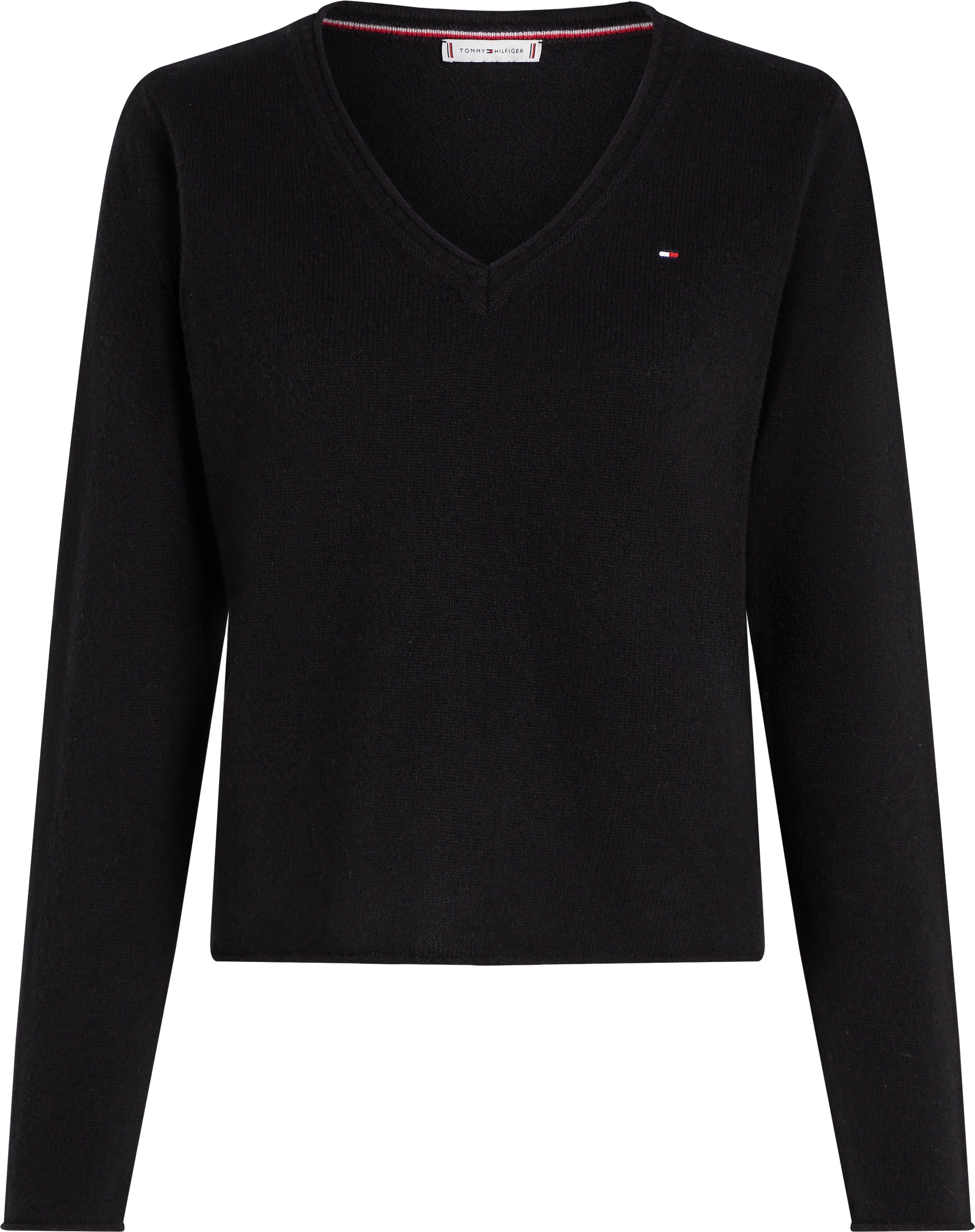 Tommy Hilfiger Strickpullover »SOFT WOOL V-NK SWEATER«, aus reiner Wolle