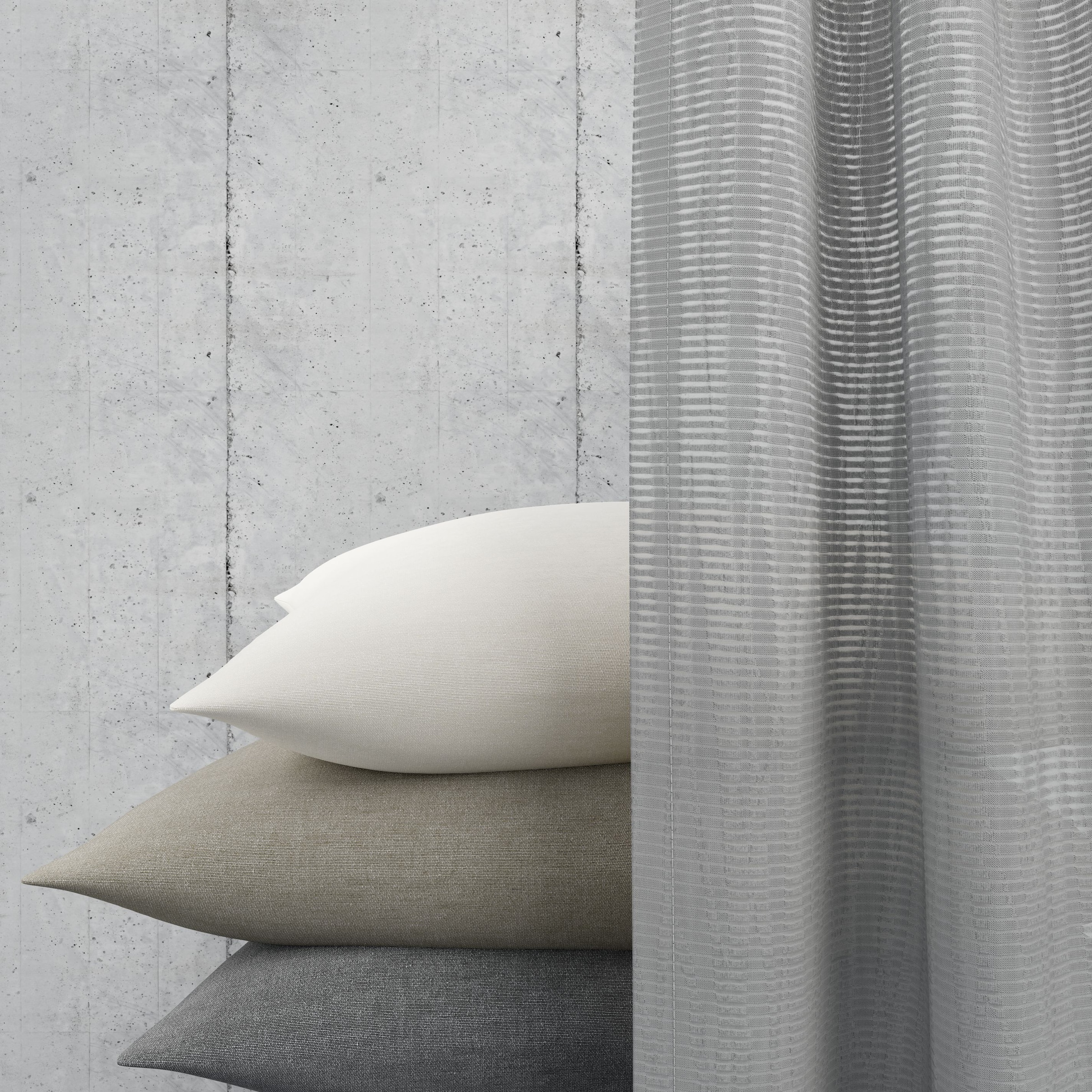 Neutex for you! Vorhang »RAYA« Ösen 1 Stk. tlg. Grafische Linienstruktur