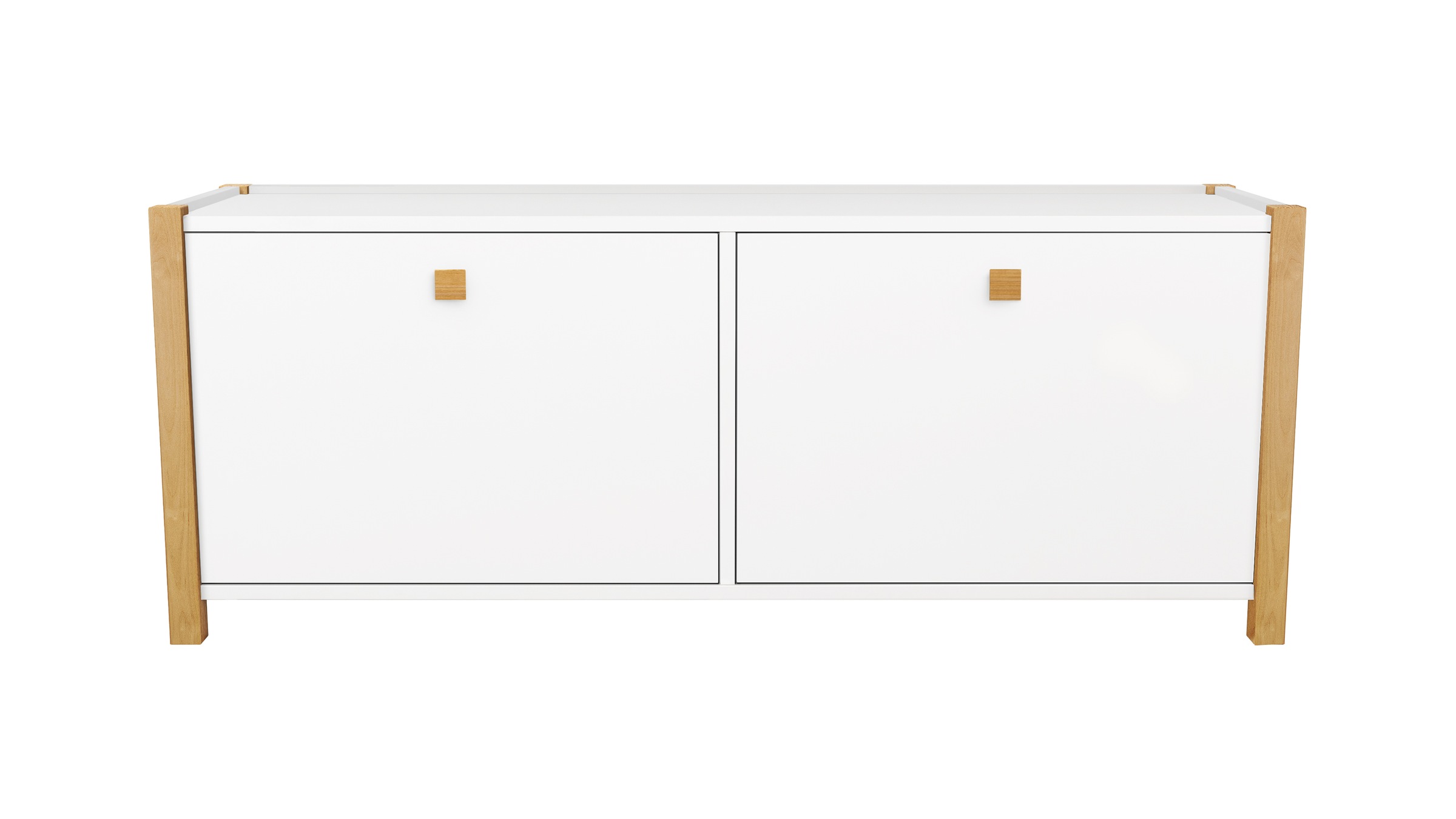 andas Schuhbank im skandinavian Design, Holzfurnier aus Eiche, Breite 125 c günstig online kaufen