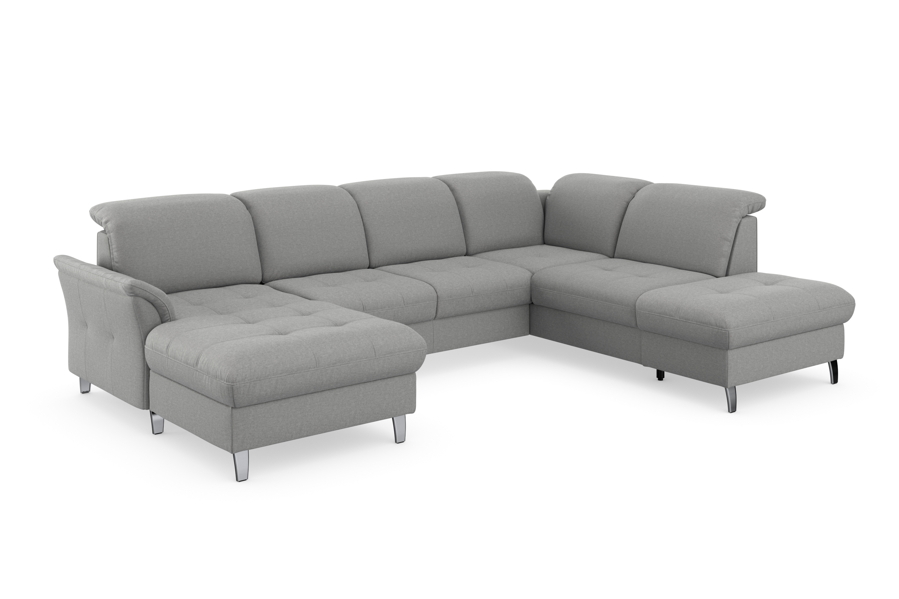 Thumbnail - sit&more "Maggiore U-Form" wahlweise mit Kopfteilverstellung, Bettfunktion und Stauraum