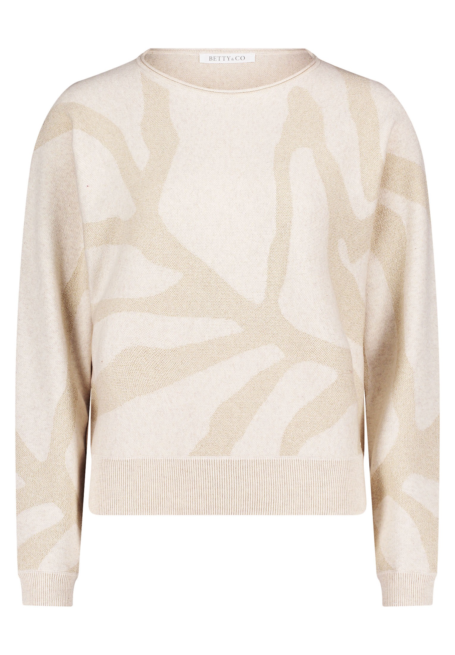 Betty&Co Strickpullover »Betty & Co Strickpullover mit Lurexfaden«, (1 tlg.), Jacquard