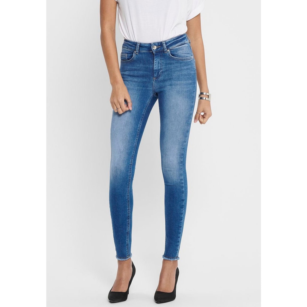 ONLY Ankle-Jeans »ONLBLUSH LIFE«, mit offenen Säumen