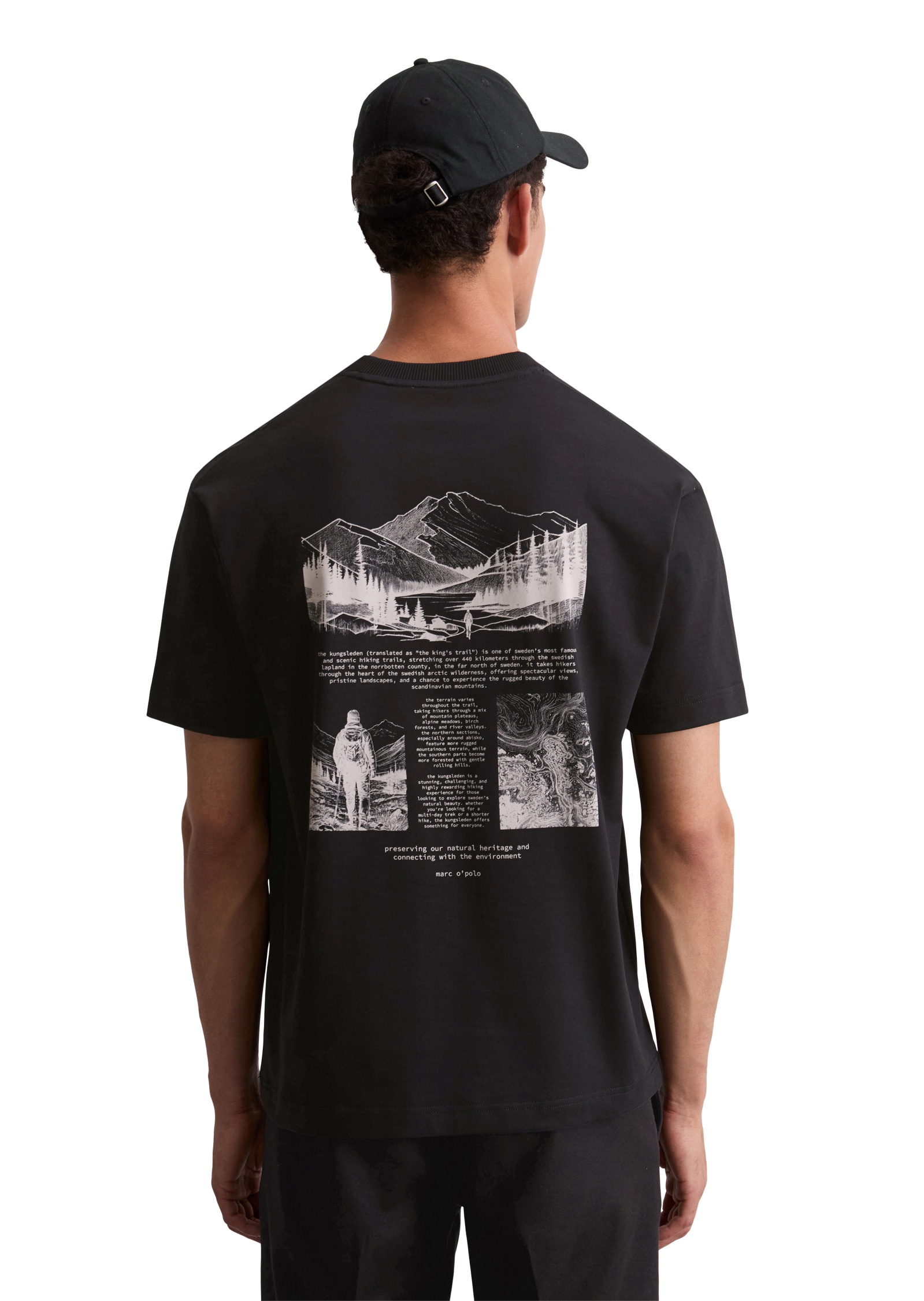 Marc O'Polo T-Shirt »mit Natur-Rückenprint«