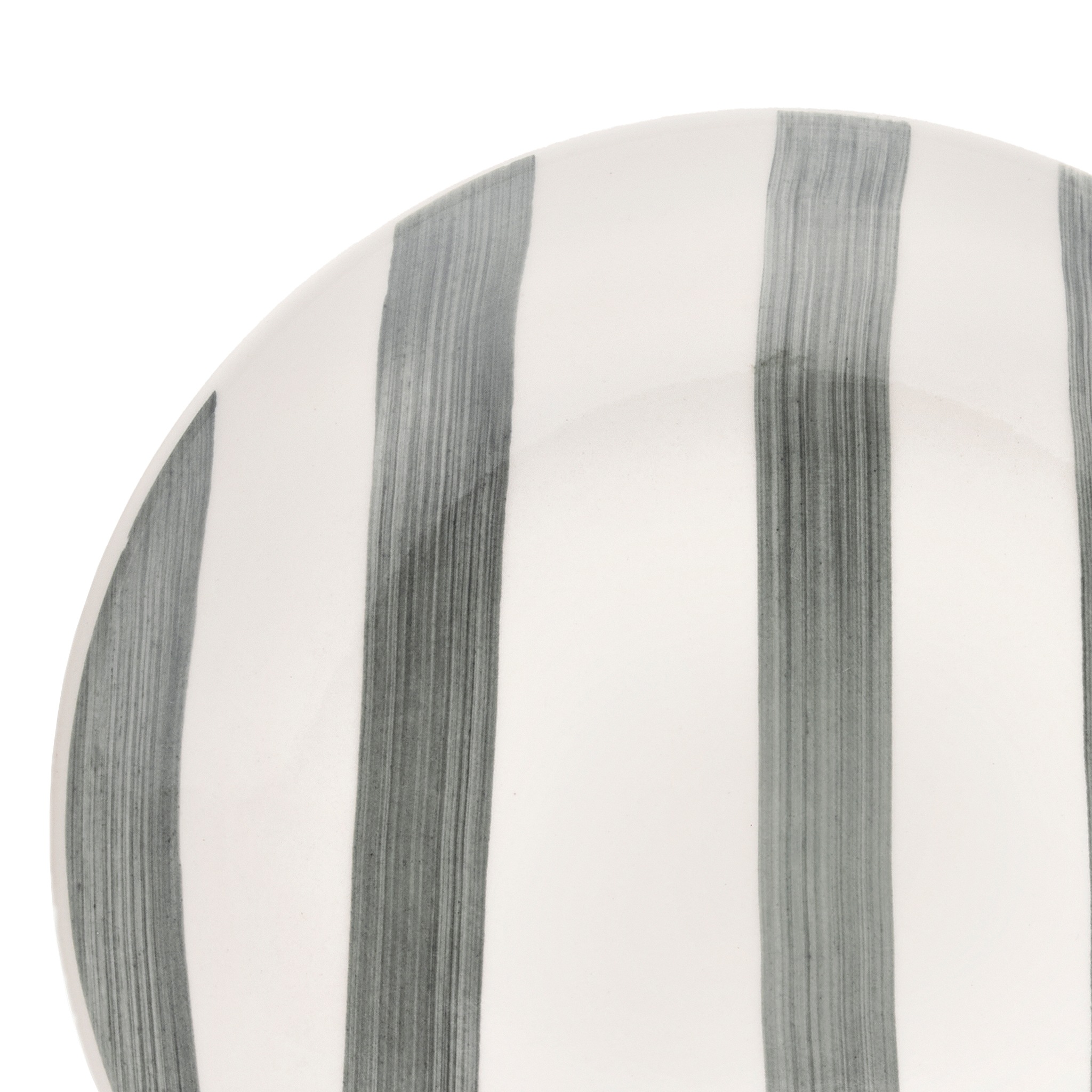 van Well Dessertteller »Mallorca, Teller 19 cm, 6 Stück« Teller Set, Keramik, Streifenoptik, spülmaschinen-/mikrowellengeeignet