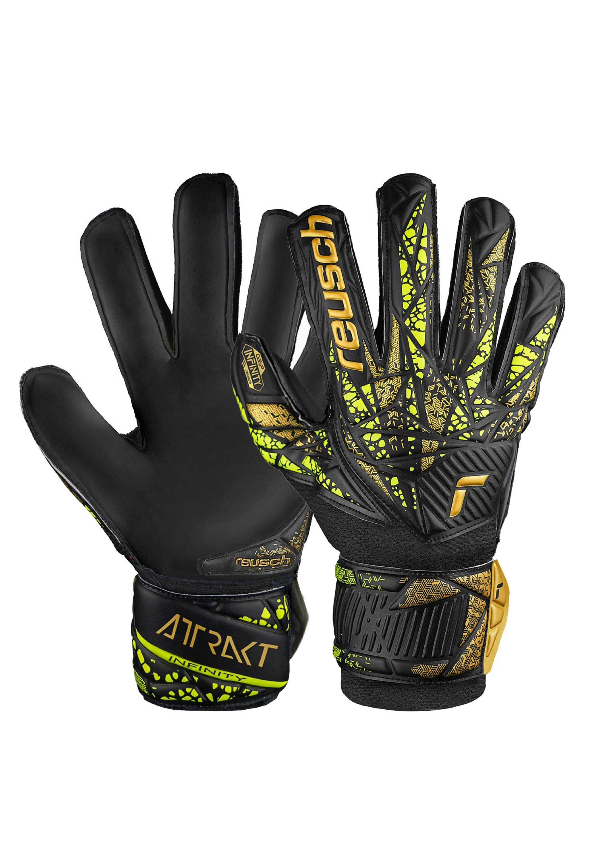 Reusch Torwarthandschuhe "Attrakt Infinity Junior" Finger Support mit Expan günstig online kaufen
