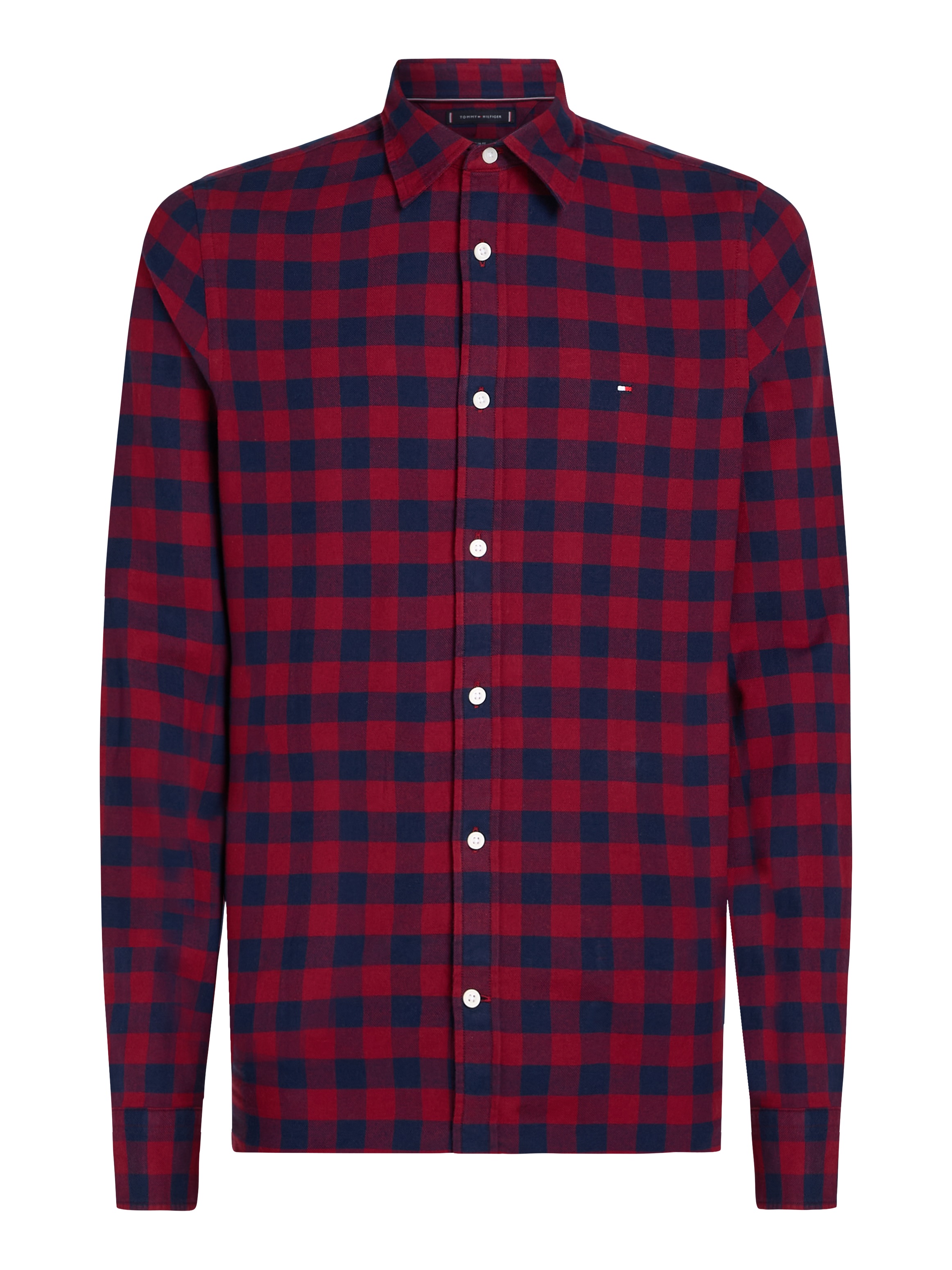 Tommy Hilfiger Langarmhemd »BRUSHED GINGHAM SF SHIRT«, modisch kariert