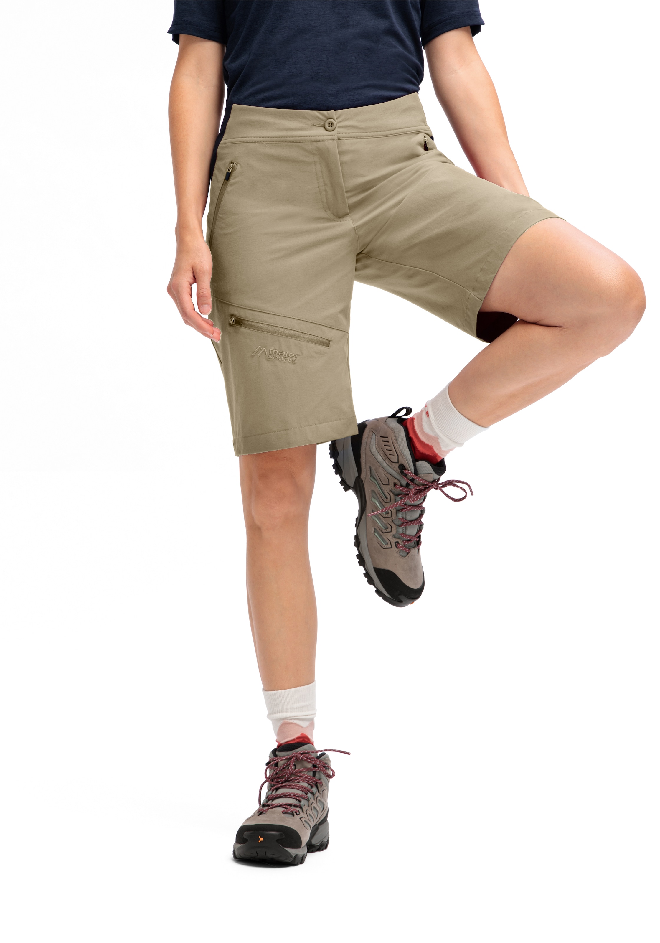 Maier Sports Outdoorhose »Inara Short Vario«, Damen Shorts, kurze Wanderhose, Outdoor-Hose, 4 Taschen, Regular Fit