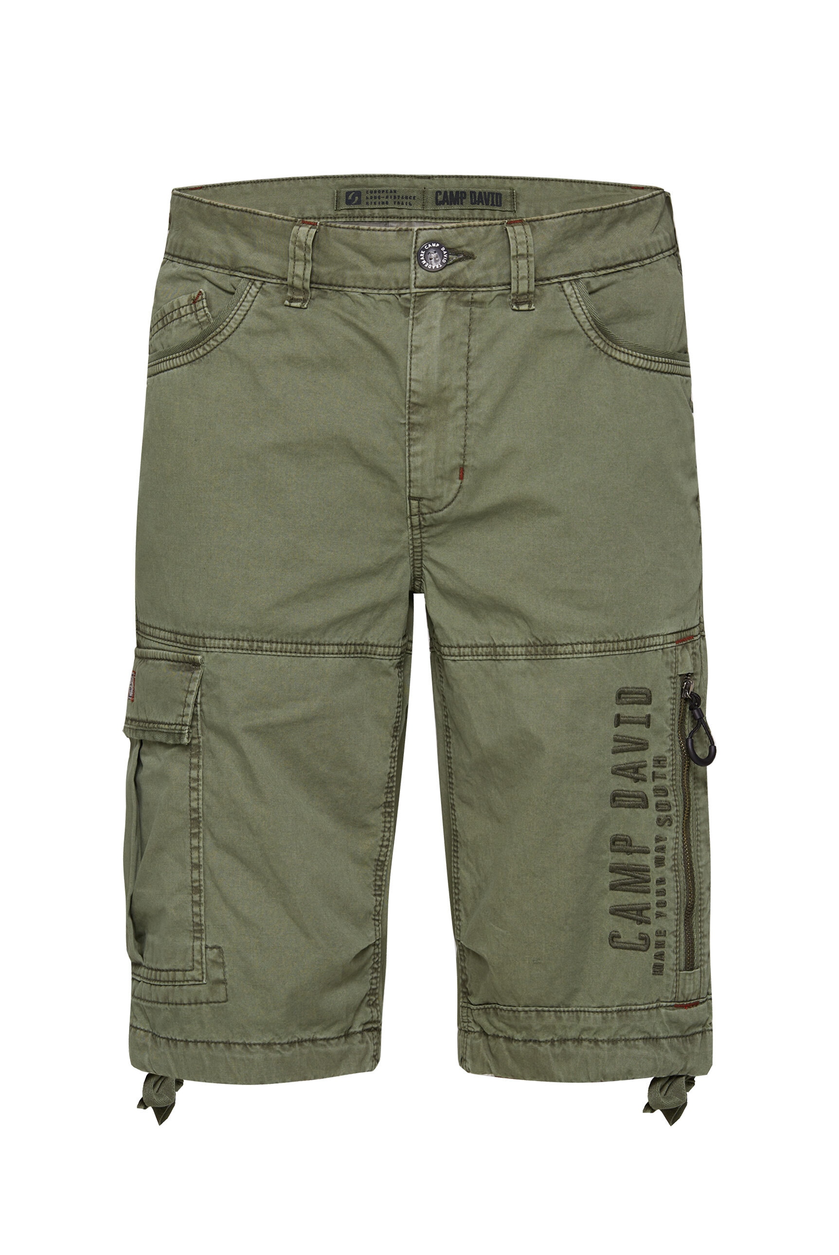 CAMP DAVID Cargoshorts, mit Bindeband