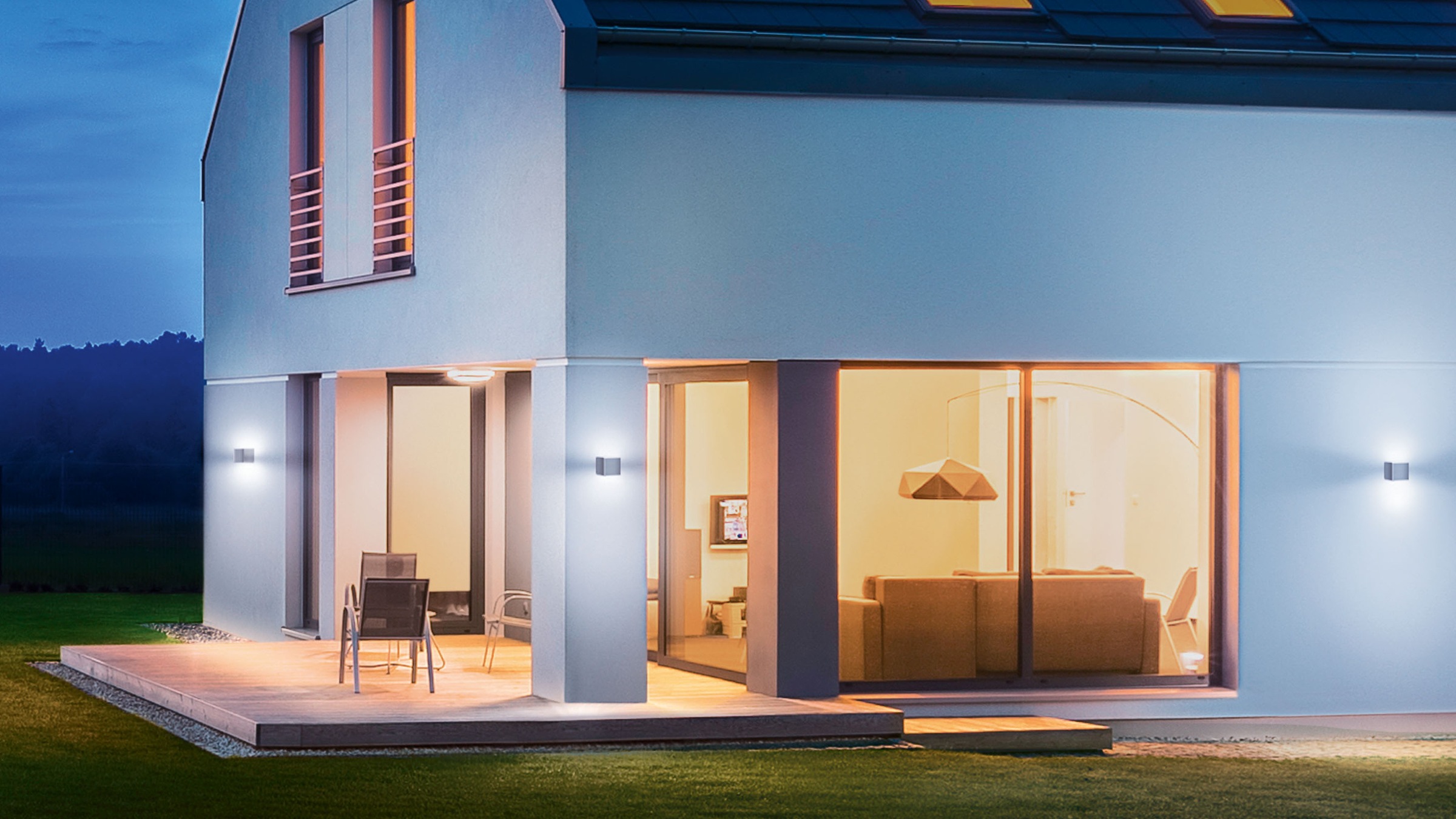 steinel LED Außen-Wandleuchte »L 830 SC ANT«, 3 flammig, Leuchtmittel LED-Board | LED fest integriert