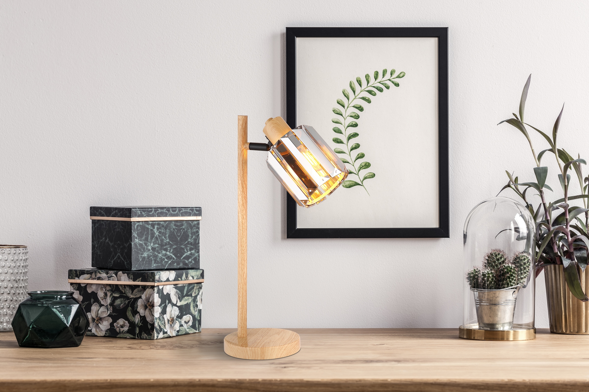 NOWA LED Tischleuchte »RUN«, 1 flammig, Leuchtmittel E14 | ohne Leuchtmittel, geeignet für E14-Fassung, Abmessungen 150x130x400