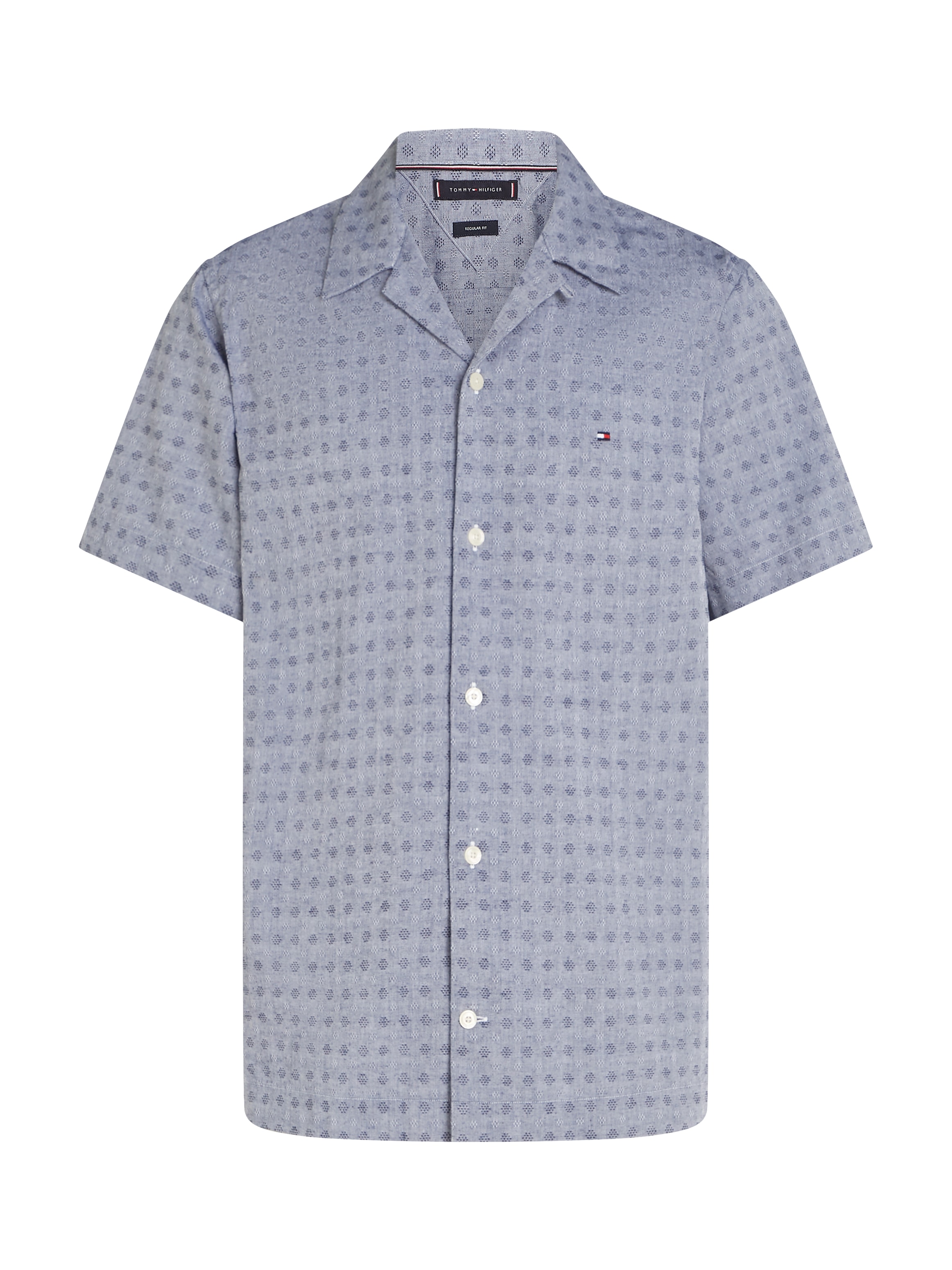 Tommy Hilfiger Kurzarmhemd »COTTON LINEN DOBBY SS RF SHIRT«