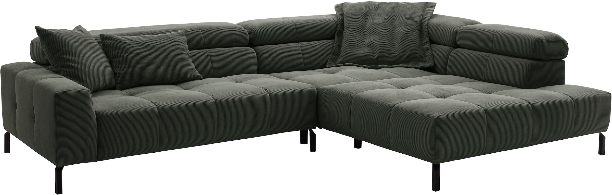 Places of Style Kampinė sofa »Cleveland L-Form incl. Kopfteilverstellung plotis 311 cm« patogi Elektrinis Sitzvorzug