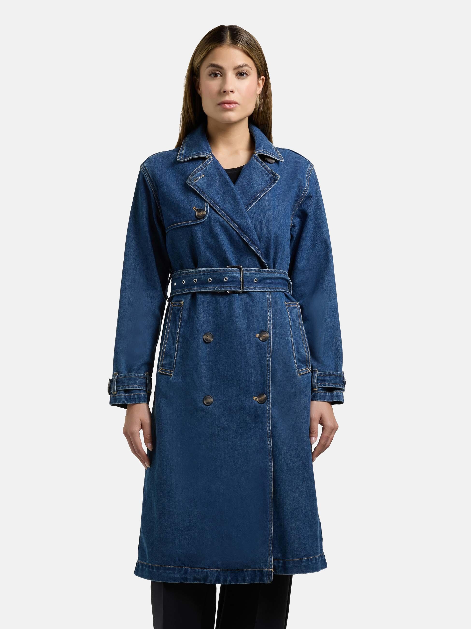 khujo Langmantel "Hera" Trenchcoat aus Jeans günstig online kaufen