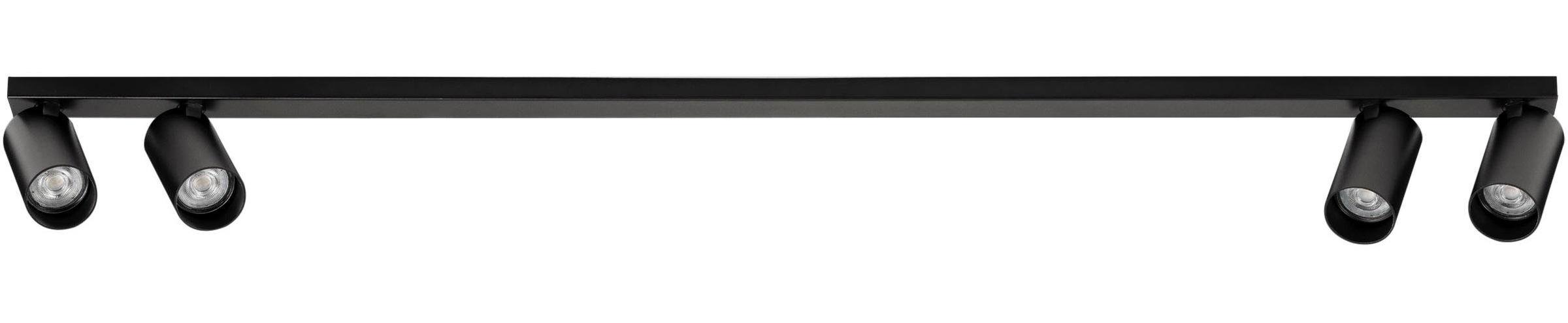 NOVA LUCE Deckenleuchte "OSO", 4, H: 8cm, 1 Stk.schwarz, Wohnzimmer, Leuchten