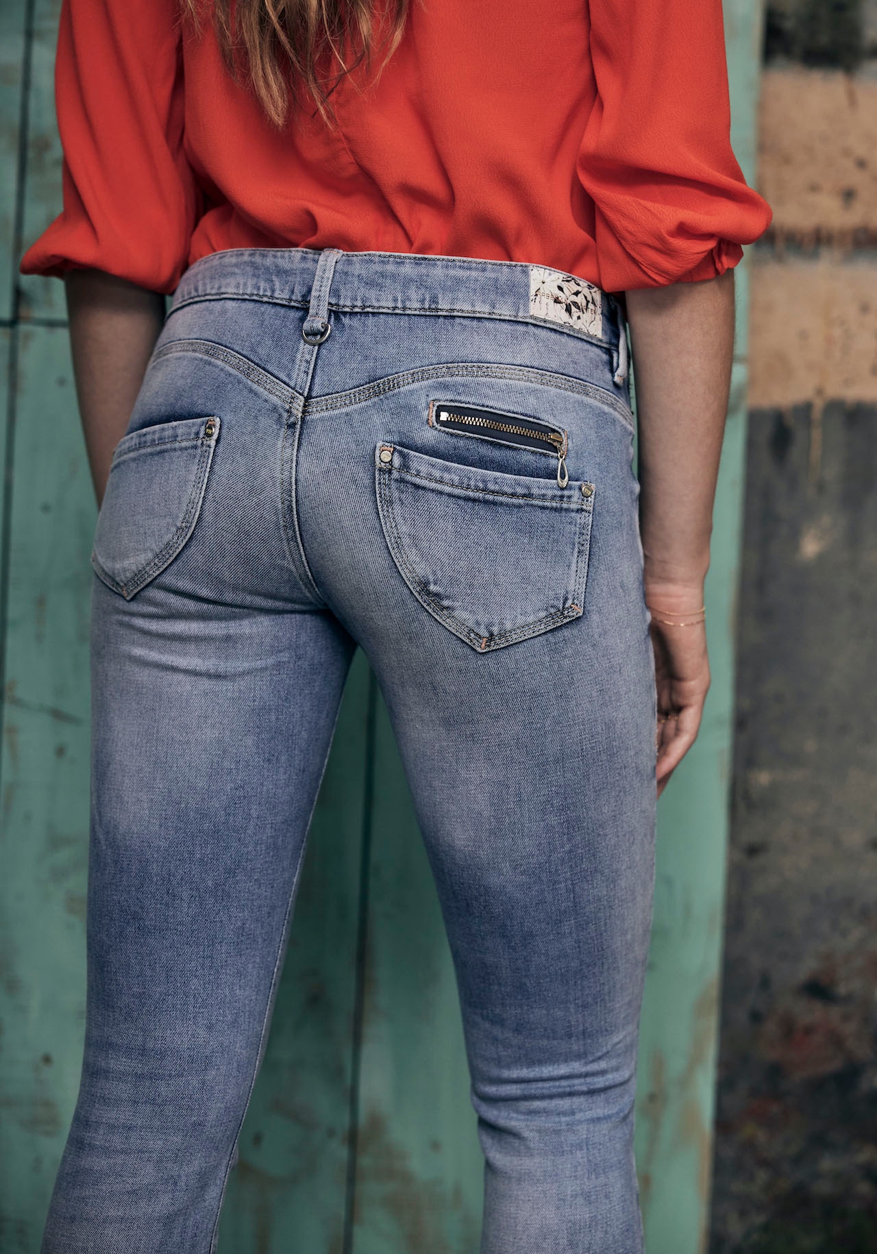 T. coolen mit Porter | Slim-fit-Jeans, tlg.), Deko-Features (1 Freeman BAUR kaufen