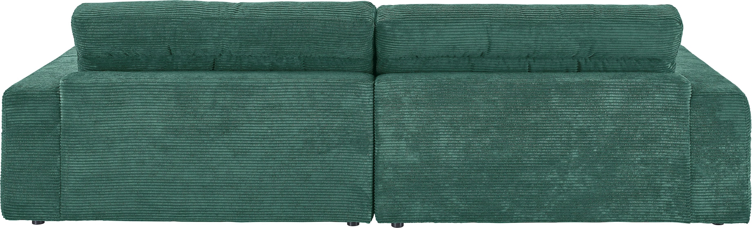 3C Candy Ecksofa »Stripes Mega-Sofa, bequem und komfortabel, L-Form«, Lose Rückenkissen, mit feiner Quersteppung, Cord-Bezug