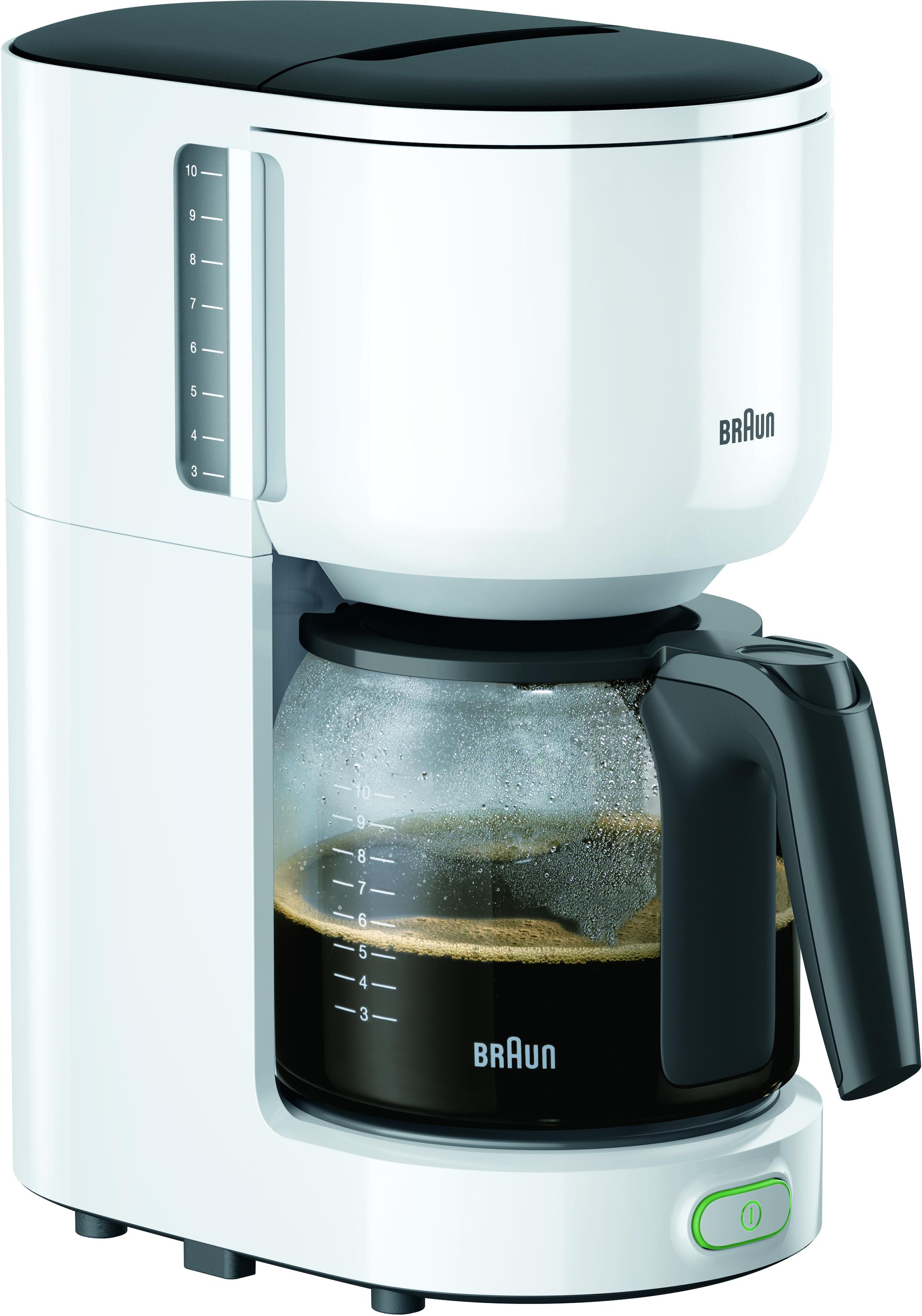 Braun Filterkaffeemaschine »KF 3120 BK«, Papierfilter, 1x4, 1.000 W, automatische Abschaltung, herausnehmbarer Filterkorb