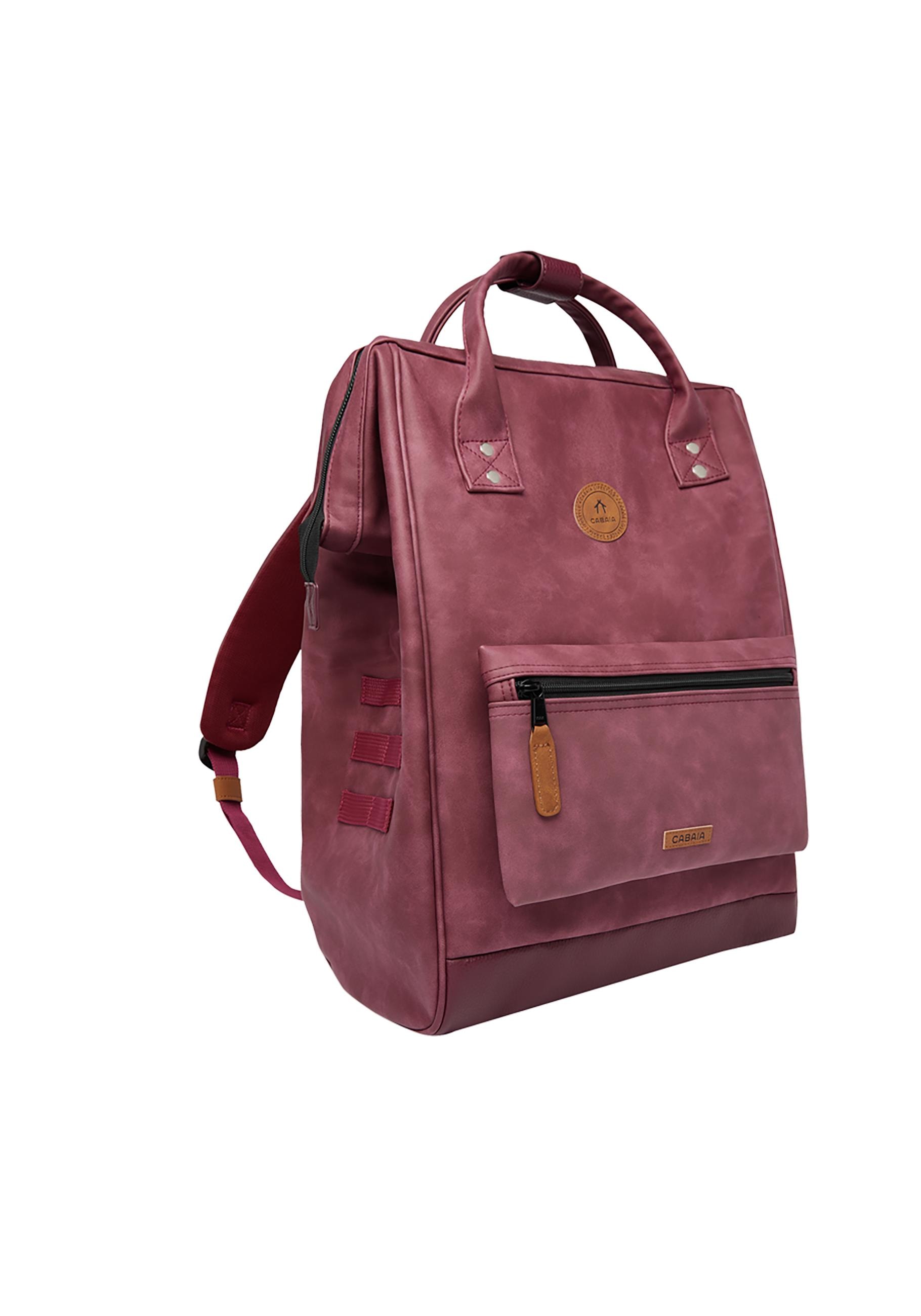 CABAIA Tagesrucksack »Adventurer L Nubuck«, Veganer Cityrucksack mit austauschbaren Vordertaschen
