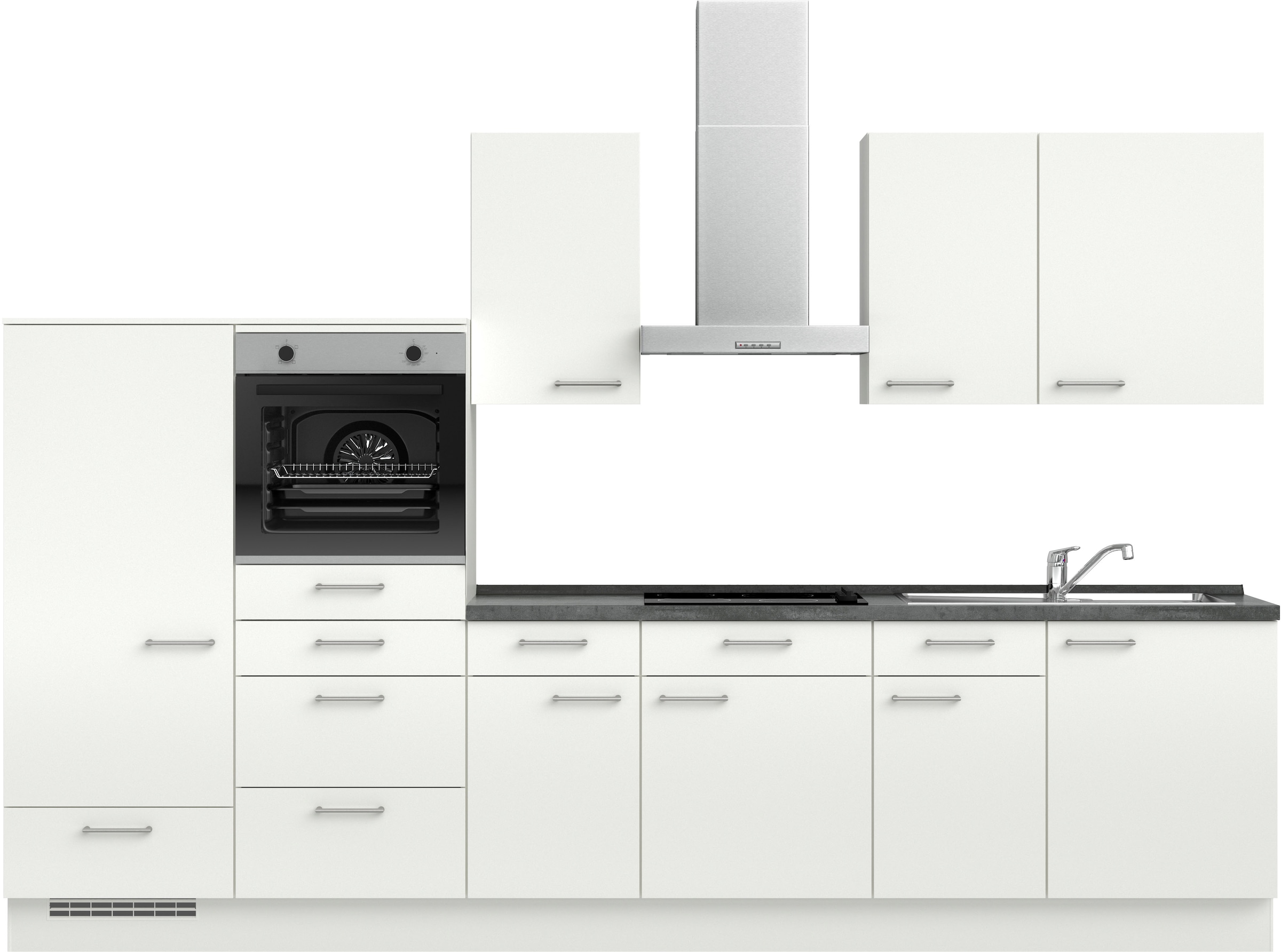 nobilia Küchenzeile ""Laser I", Ausrichtung wählbar, Breite 330 cm" vormont günstig online kaufen