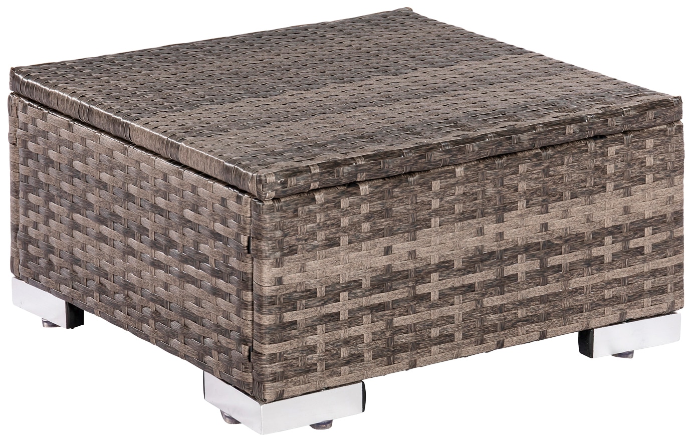 MERXX Fußhocker Polyrattan/Stahl