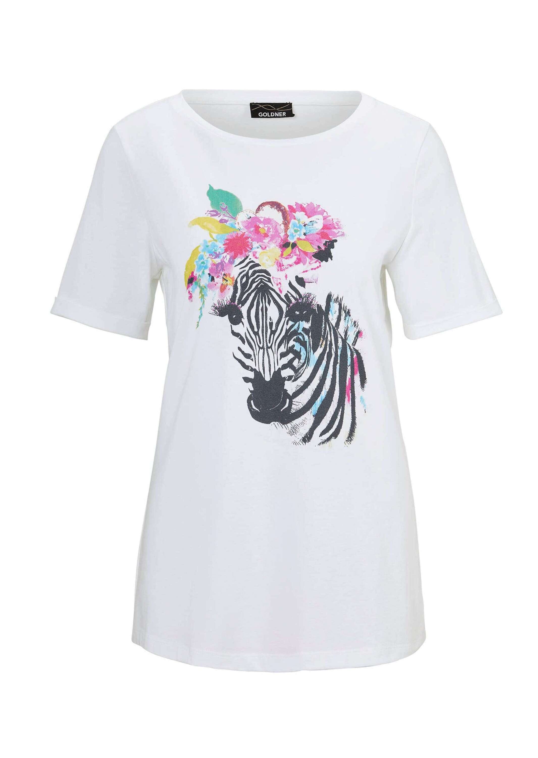 GOLDNER Kurzarmshirt "Kurzgröße Jerseyshirt mit überschnittenen Schultern" günstig online kaufen