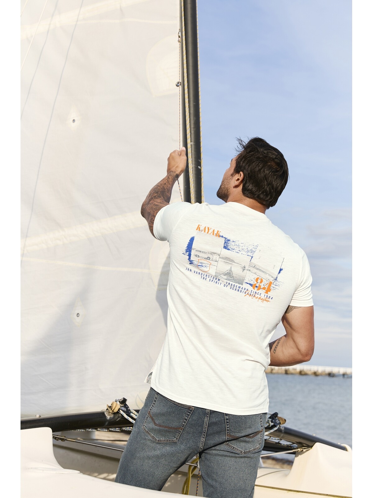 Jan Vanderstorm T-Shirt »T-Shirt TUPPE«, (1 tlg.)