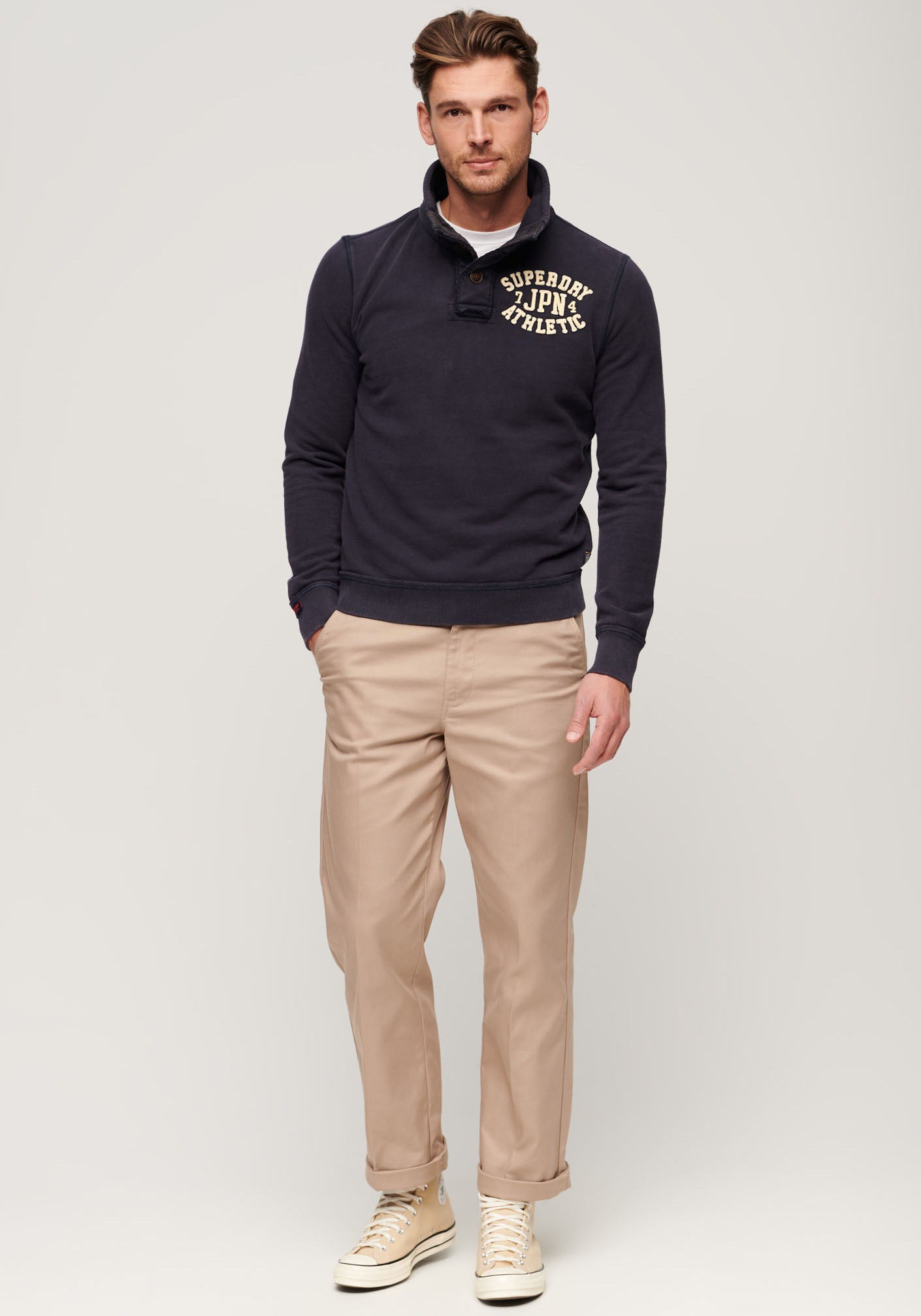 Superdry Sweatshirt »Vintage Athletic Henley Jumper«