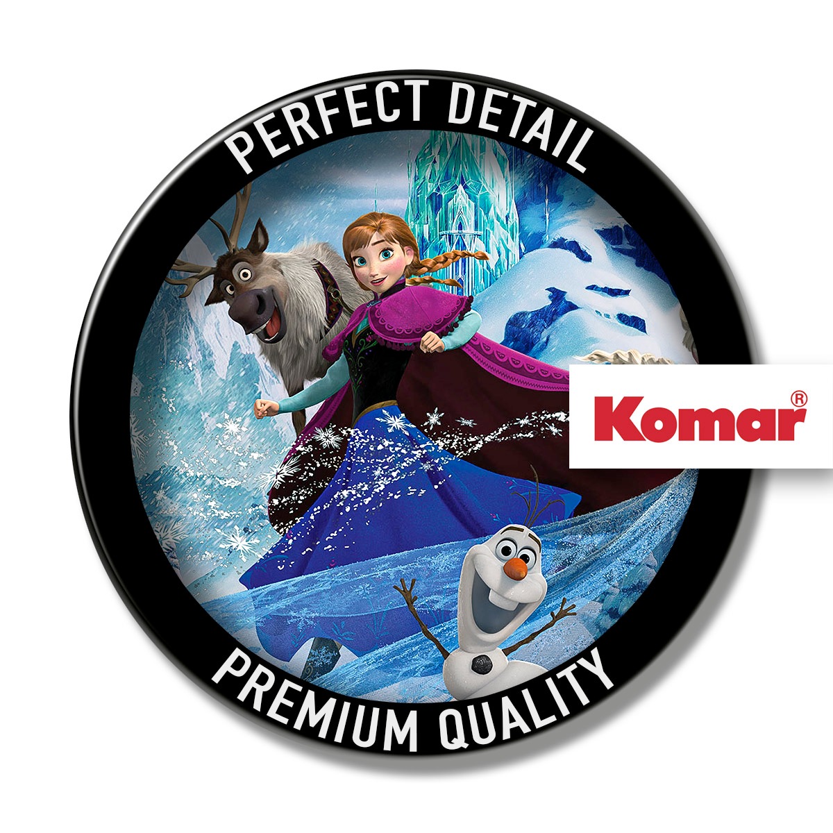 Thumbnail - Komar Fototapete "Digitaldruck Vlies - Frozen Elsas Magic - Größe 200 x 280 cm" bedruckt glatt Kinderzimmer