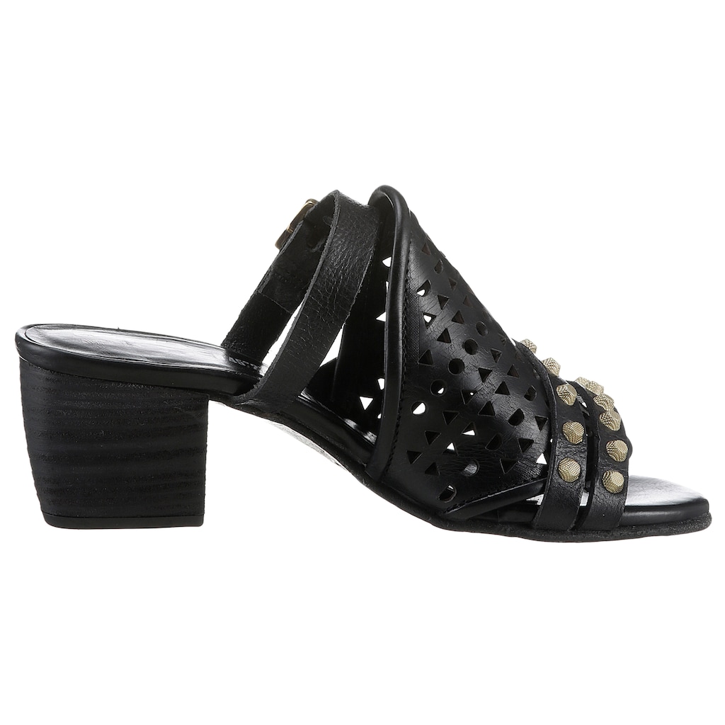 A.S.98 Pantolette »ALIS«, Sommerschuh, Schlappen mit coolen Cut Outs und Nieten