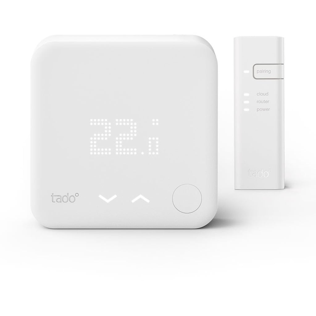 Tado Heizkörperthermostat »Starter Kit - Smartes Thermostat V3+ (Verkabelt) für Heizthermen + FBH«