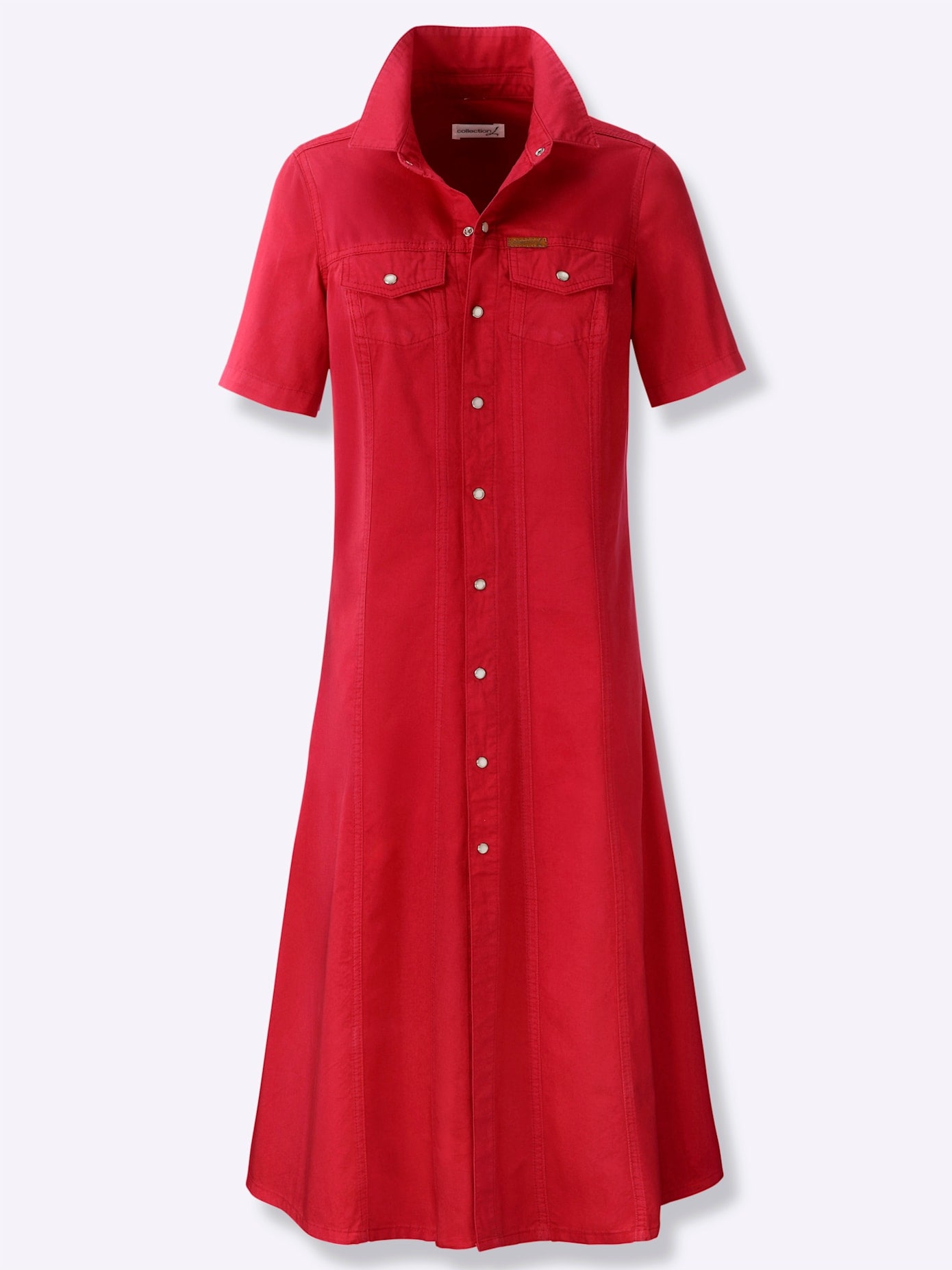 Casual Looks Jeanskleid "Jeans-Kleid" Brusttasche günstig online kaufen