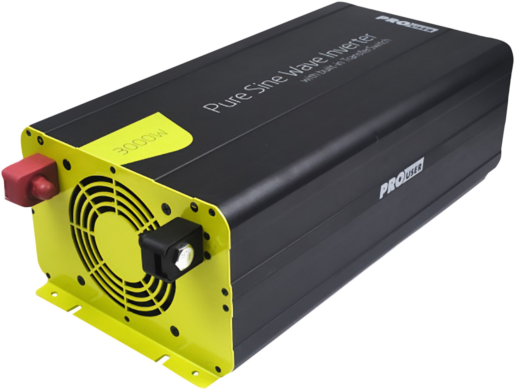 PROUSER Wechselrichter "Spannungswandler Sinus 3000W", B:22cm H:15cm L:50cm, schwarz, Wandler
