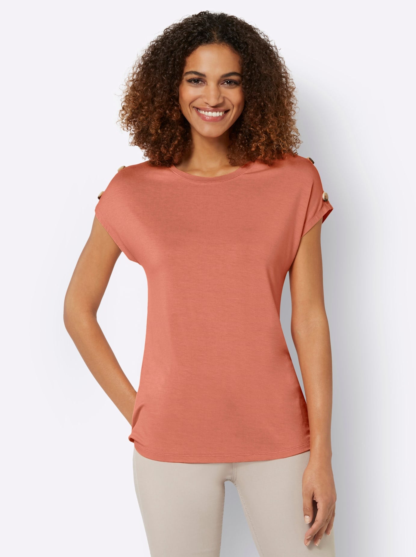 Casual Looks Kurzarmshirt »Shirt«, (1 tlg.)