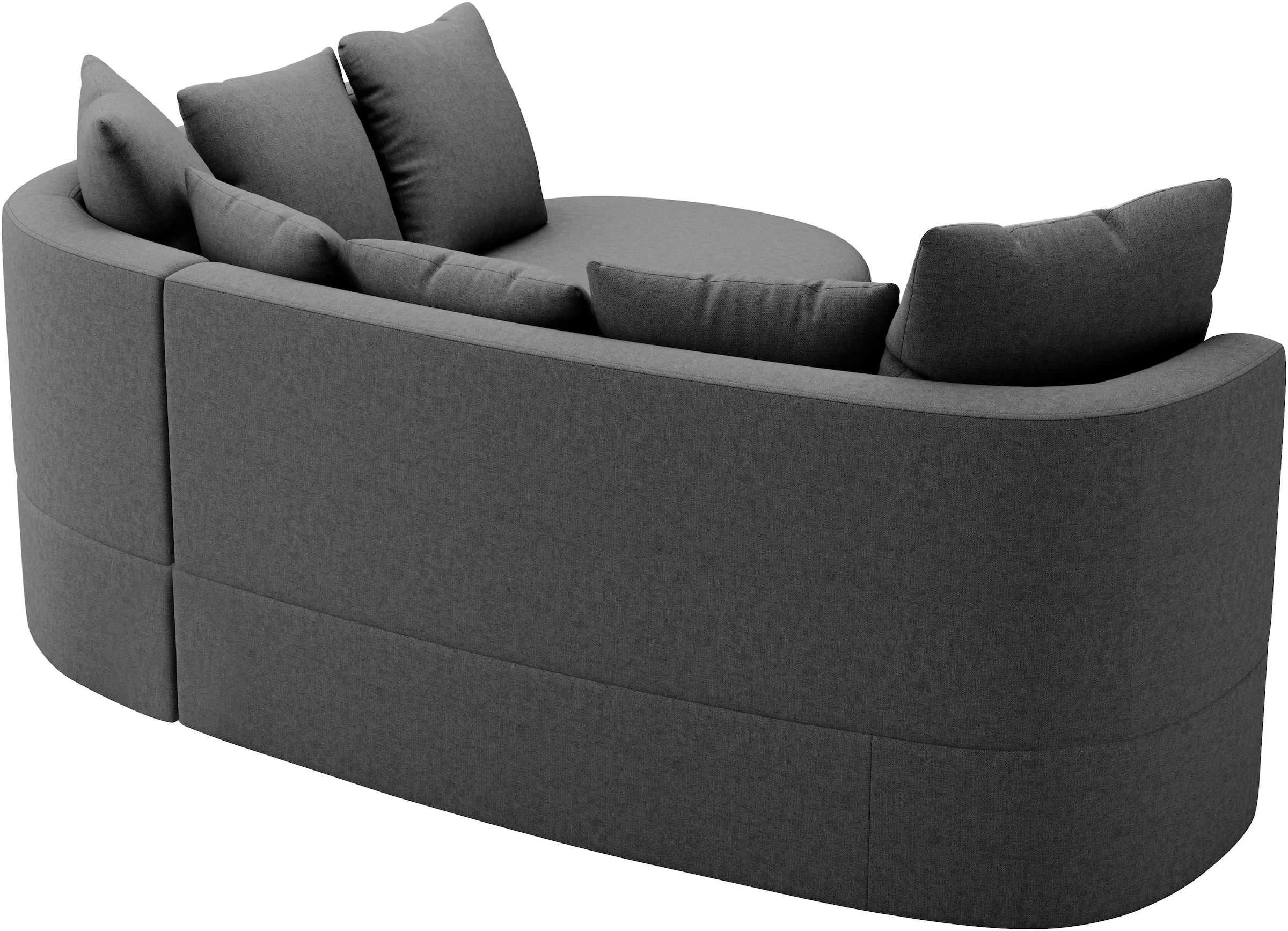 sit&more Ecksofa »Samba L-Form«, moderne organische Form, inkl. 7 loser Rückenkissen
