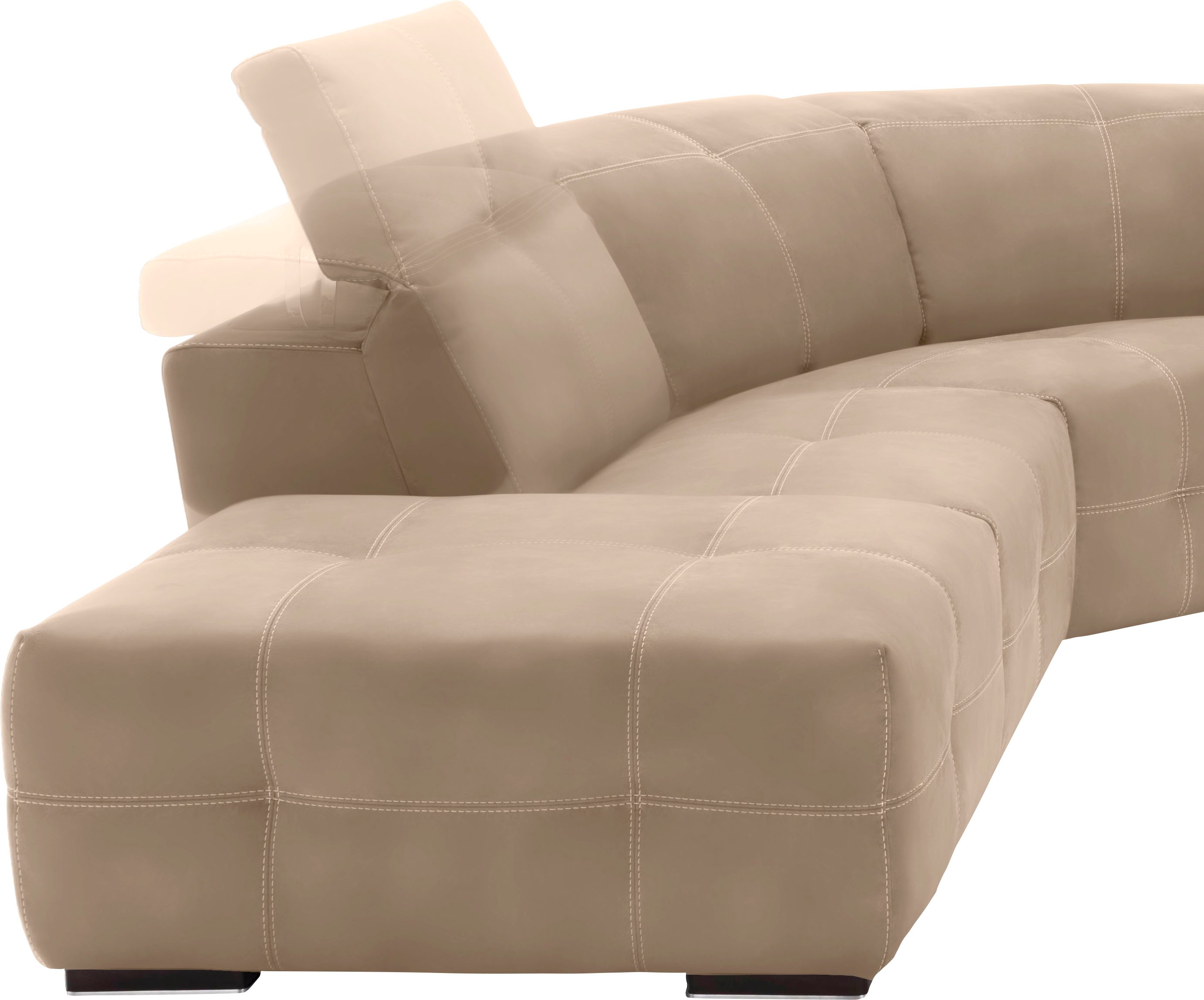 Thumbnail - Egoitaliano Ecksofa "Sauvanne, Designsofa der Extraklasse, elegant und bequem", wahlweise mit elektrischer Relaxfunktion...