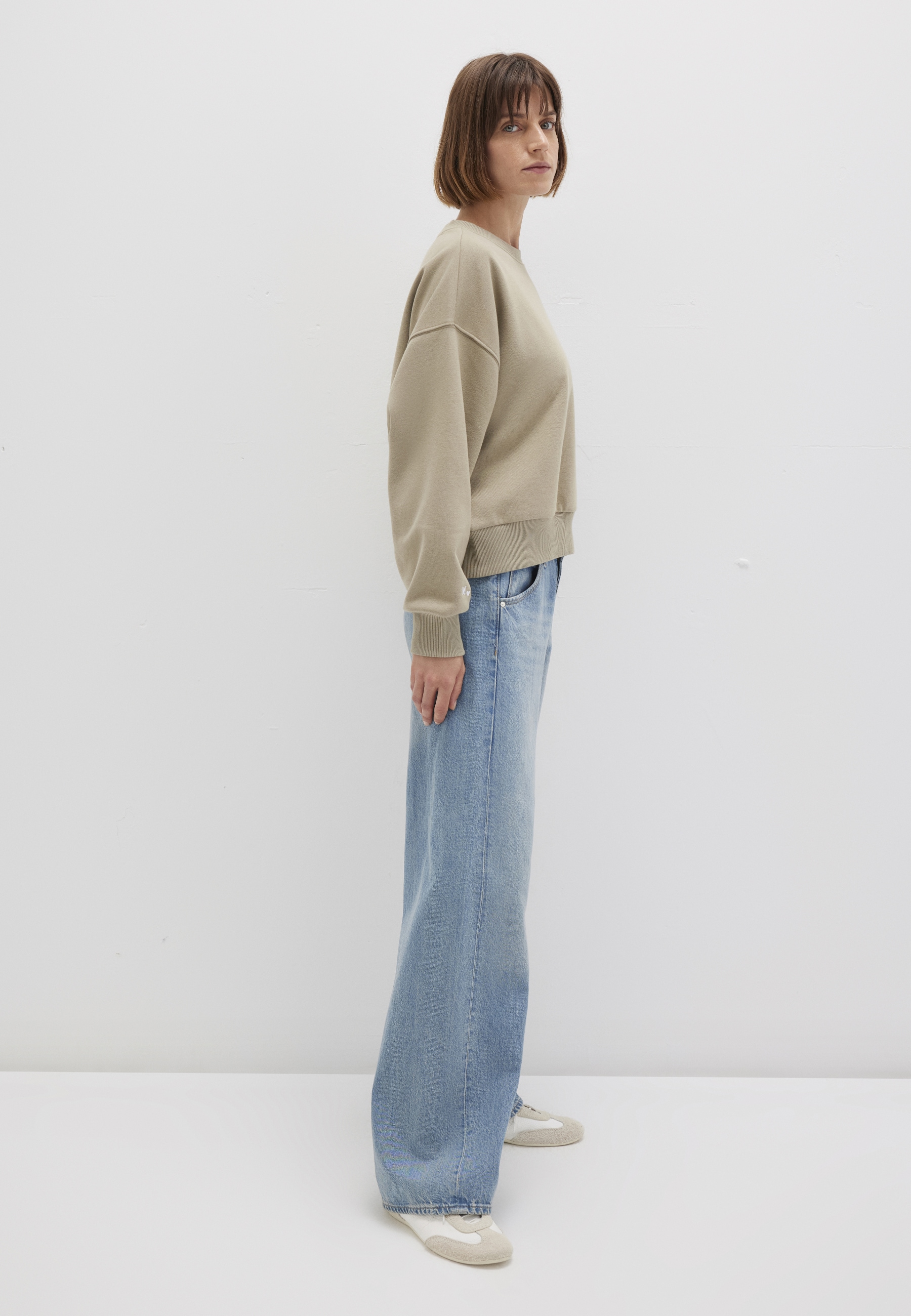 Mavi Rundhalspullover »CREW NECK SWEATSHIRT«, Sweatshirt cropped