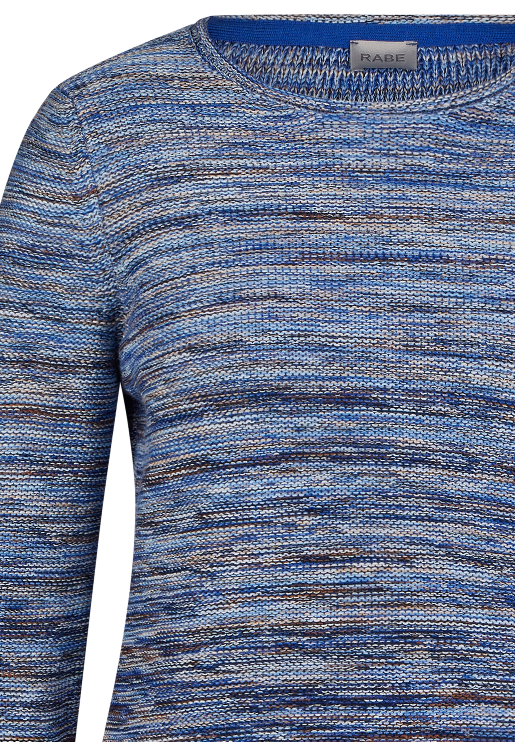 Rabe Strickpullover, in melierter Streifen-Optik