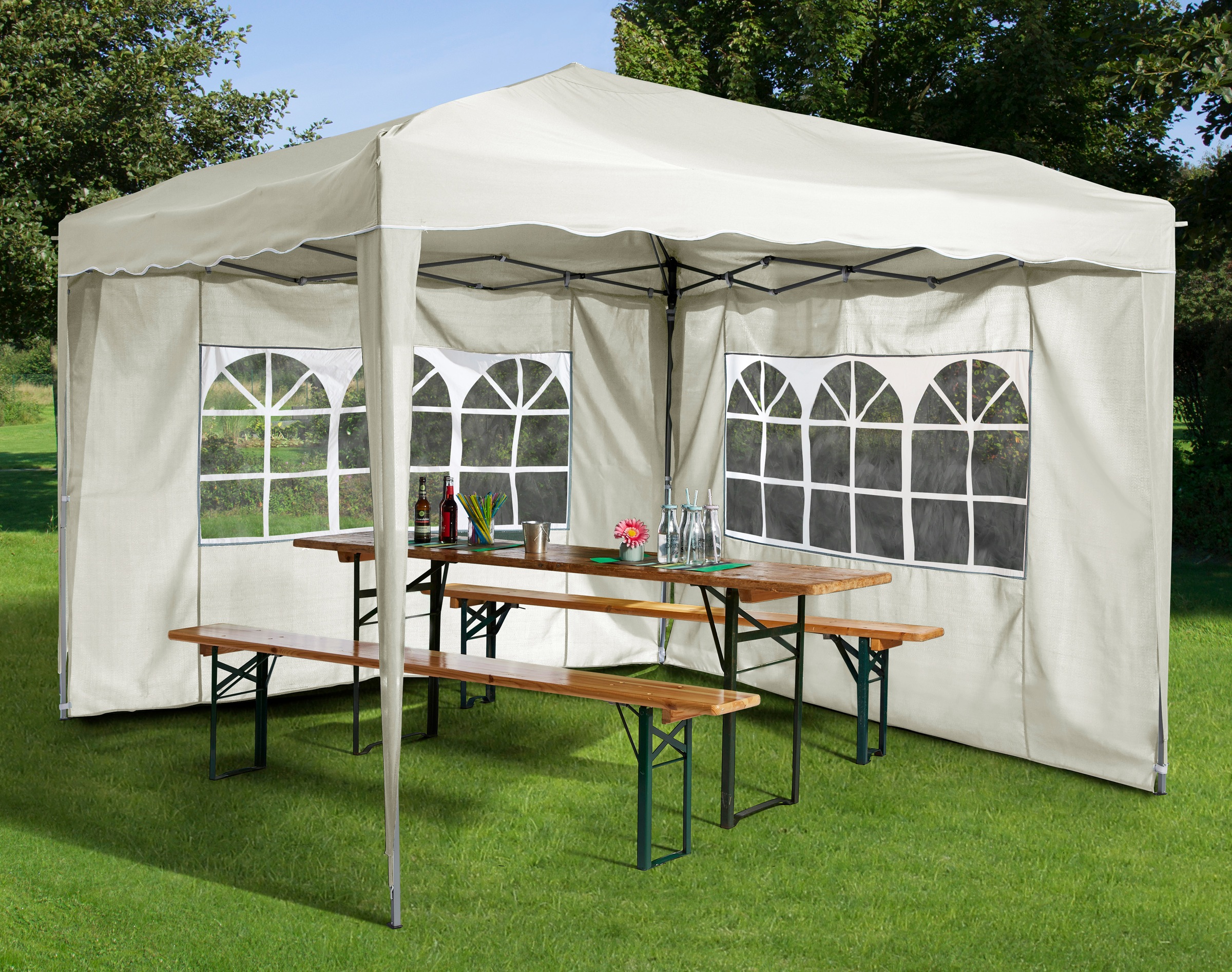 KONIFERA Pavillonseitenteil "Faltpavillon", (Set), mit 2 Fenster günstig online kaufen