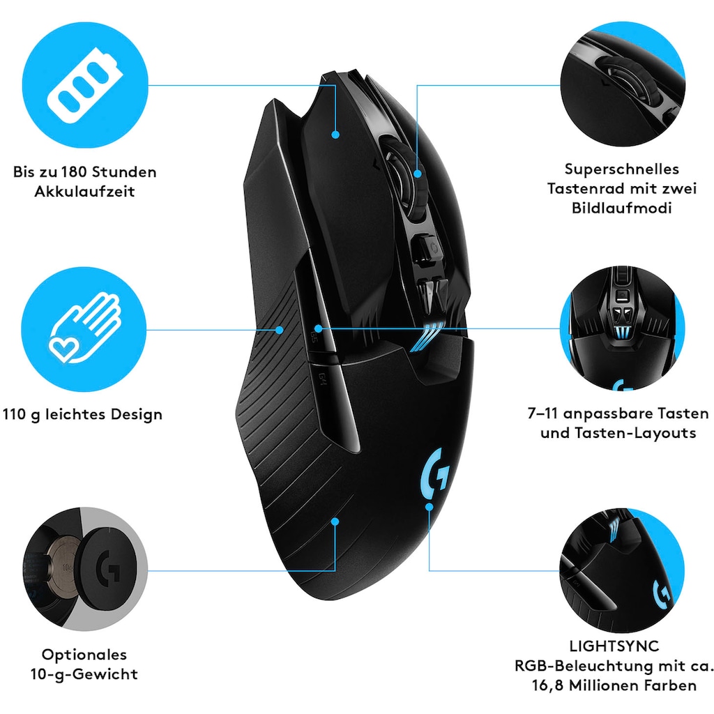 Logitech G Gaming-Maus »G903 Lightspeed HERO«, Funk