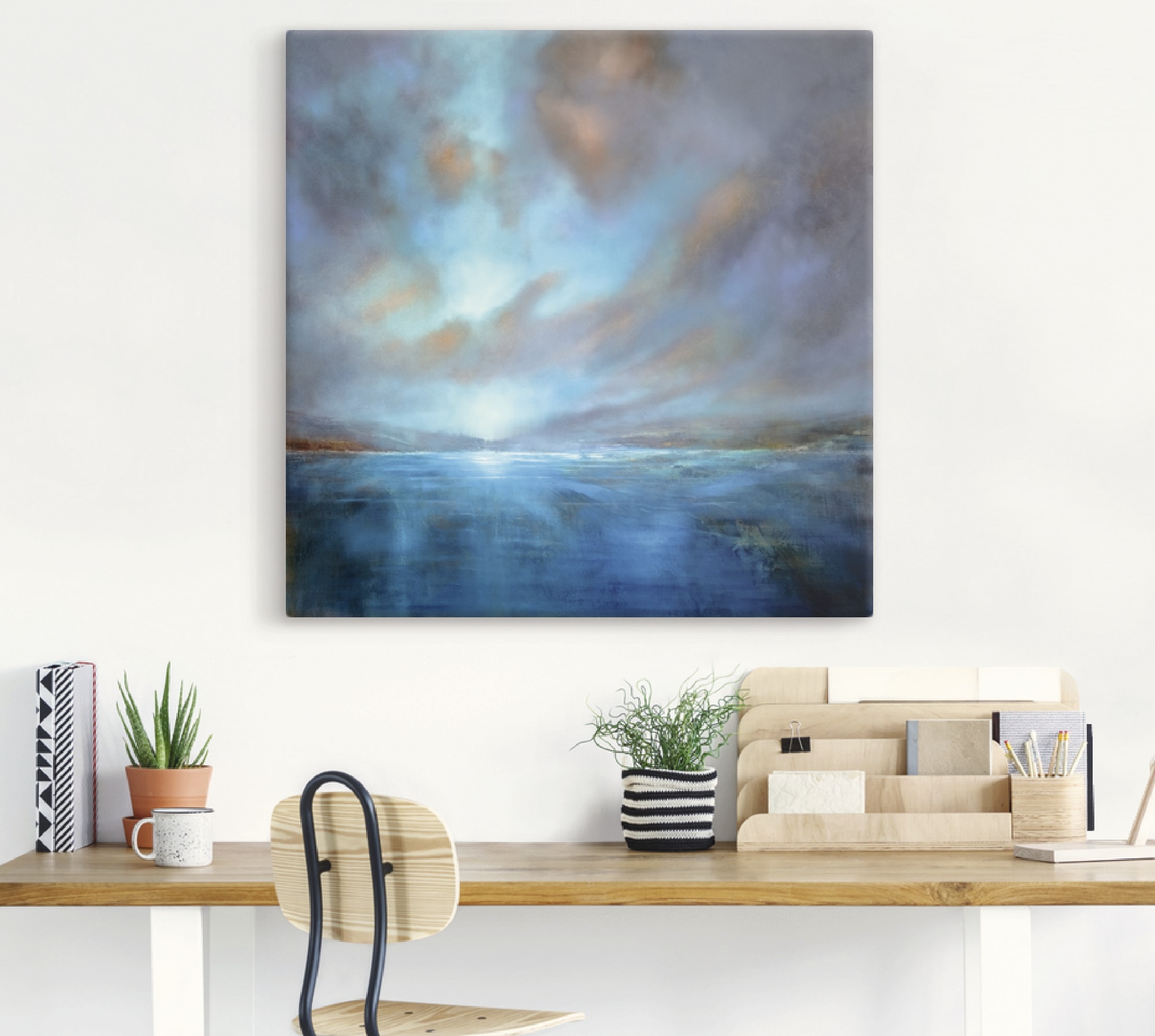 Artland Wandbild »Blaue Weite«, Gewässer, (1 St.), als Leinwandbild, Poster in verschied. Größen