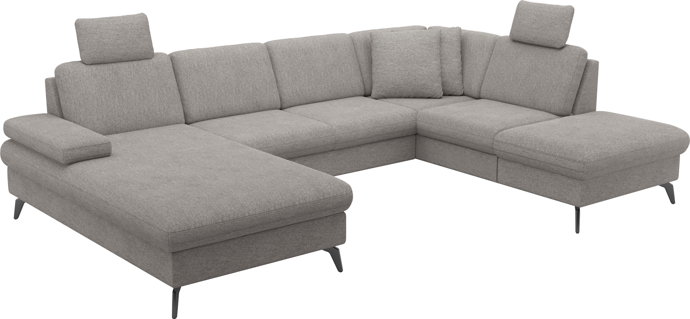 sit&more Wohnlandschaft »Morris Jubi U-Form«, inkl. Armteilfunktion und 1 Zierkissen, wahlweise mit Bettfunktion
