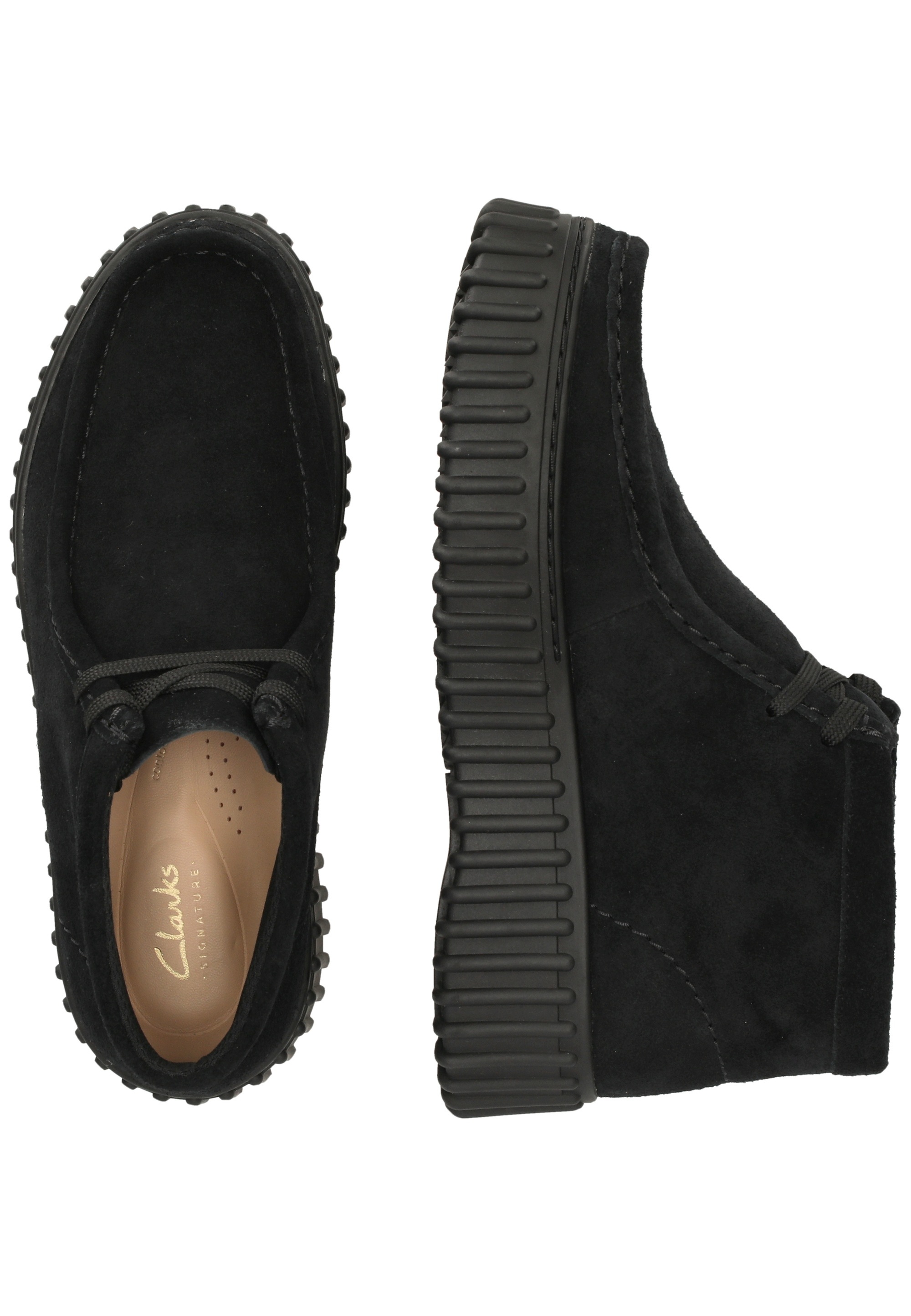 Clarks Torhill Moss Boat Shoe Black Suede EU 37.5 3