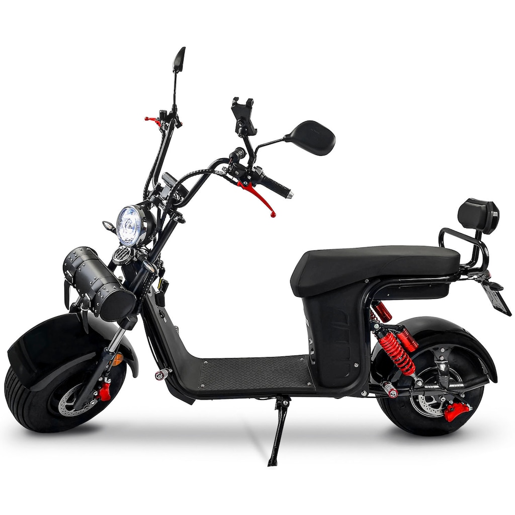 Rolektro E-Motorroller »E-Cruiser 45 Lithium, Schwarz, 2x 60V-20Ah Akku, 1500 Watt«