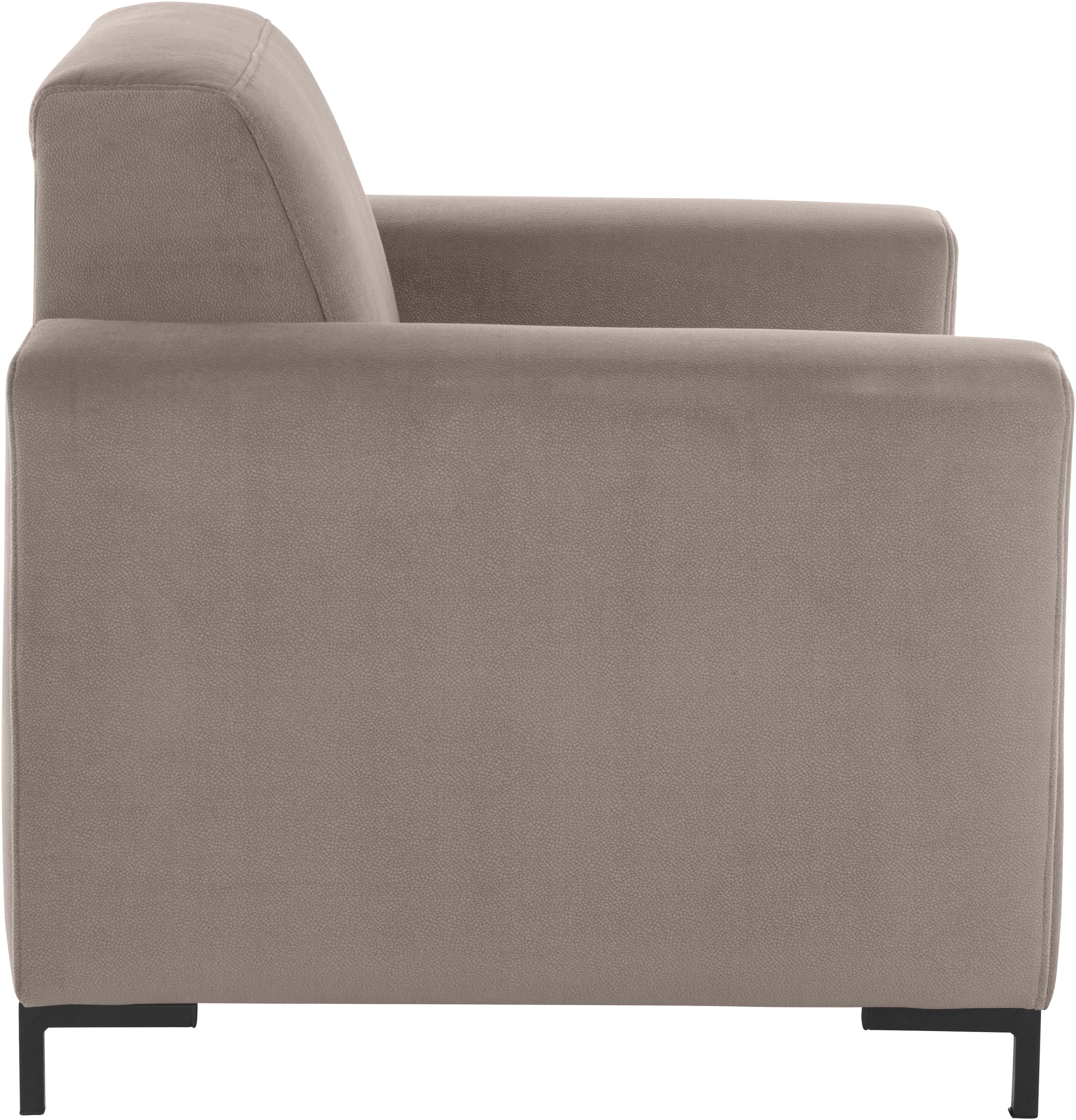 OTTO products Sessel »Grazzo«, hochwertige Stoffe aus recyceltem Material, Steppung im Sitzbereich