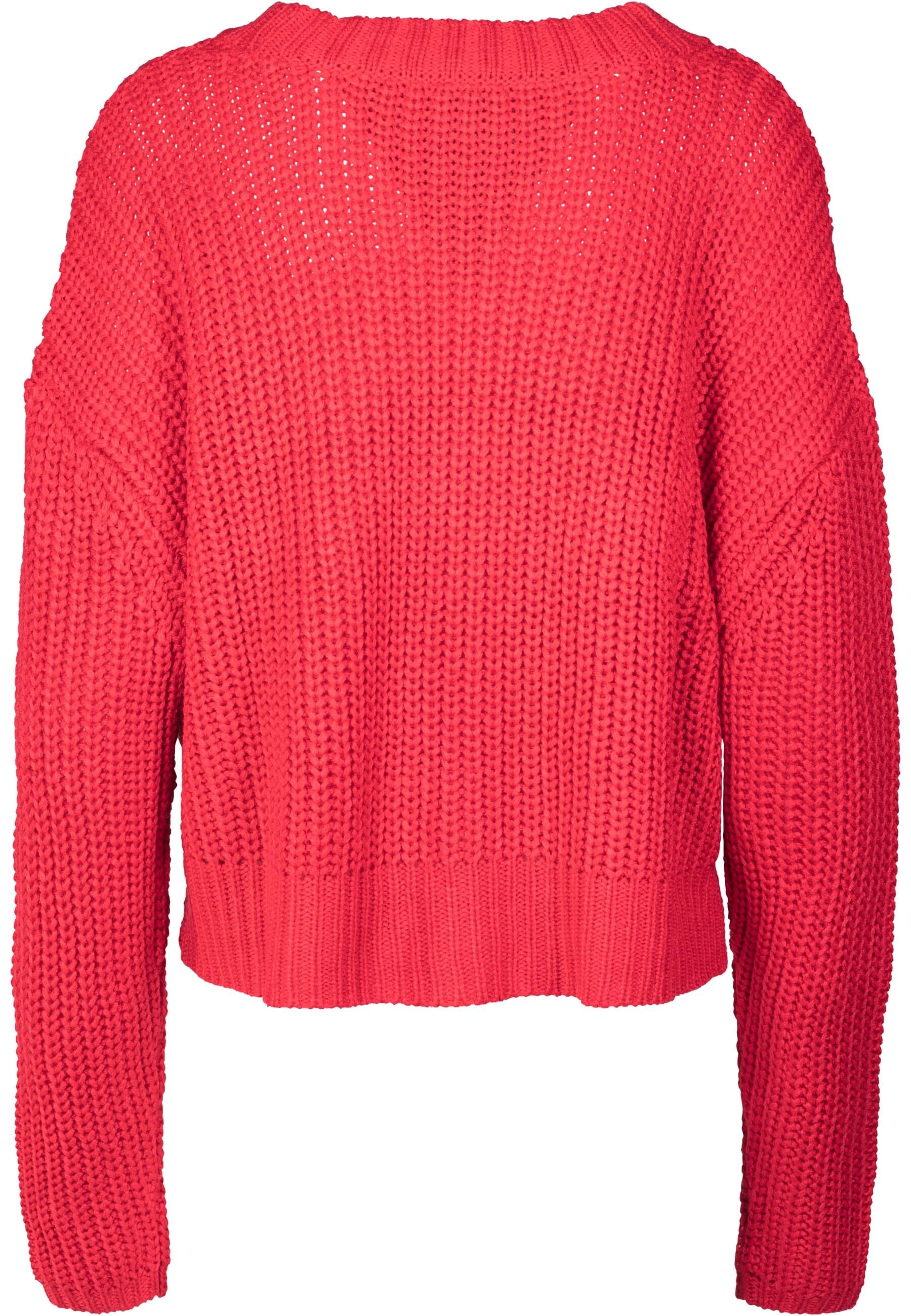 URBAN CLASSICS Rundhalspullover »Urban Classics Damen Ladies Wide Oversize Sweater«, (1 tlg.)