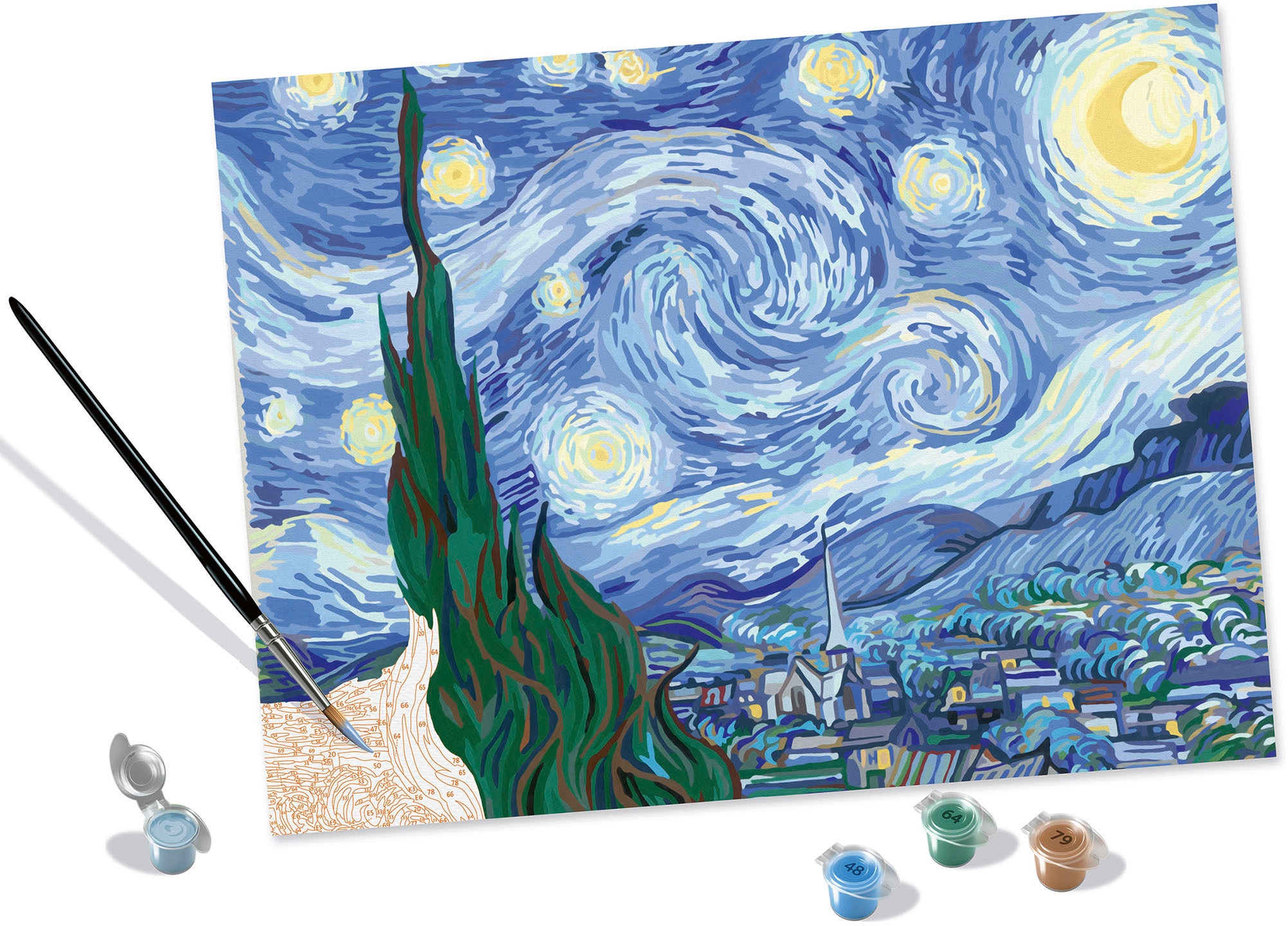 Ravensburger Malen nach Zahlen »CreArt, ART Collection, Starry Night (Van Gogh)«, Made in Europe; FSC® - schützt Wald - weltweit