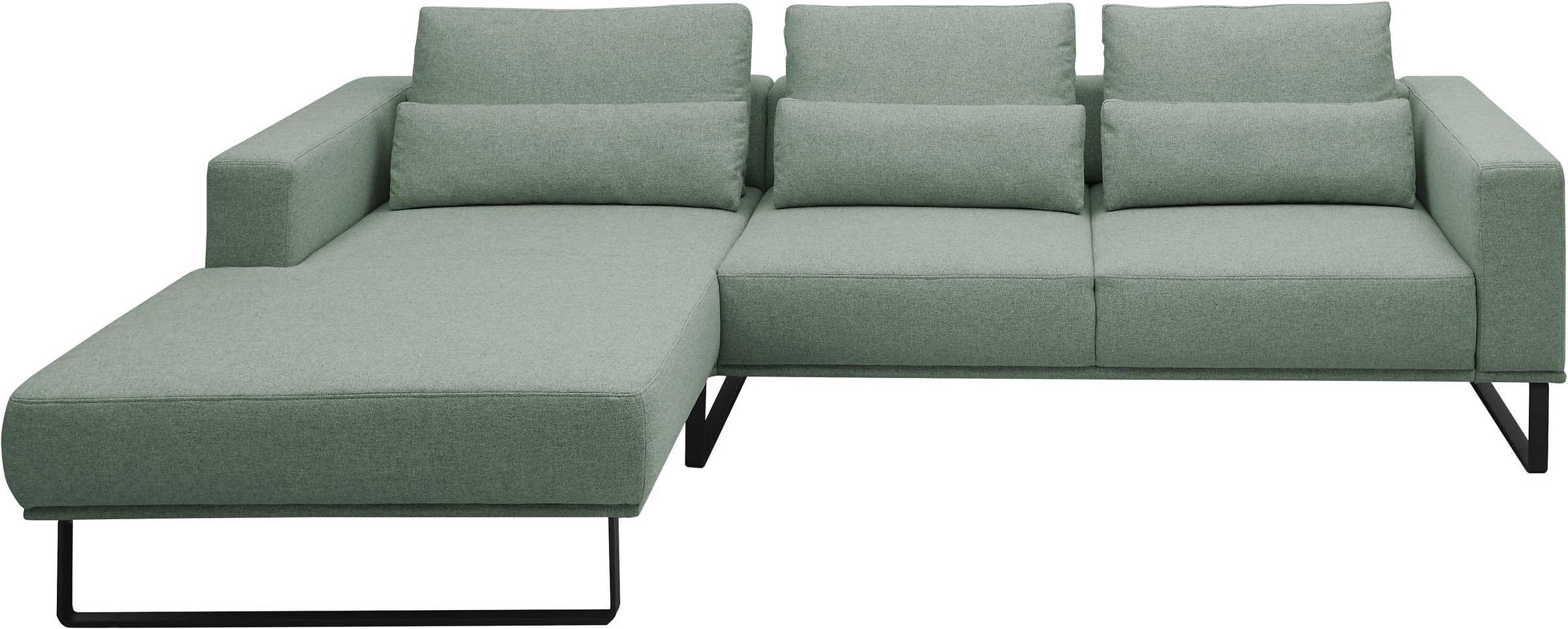Musterring Ecksofa "JustB PM100" Auf schwarzen Metallkufen, 292 cm breit - erhältlich in 6 Farben