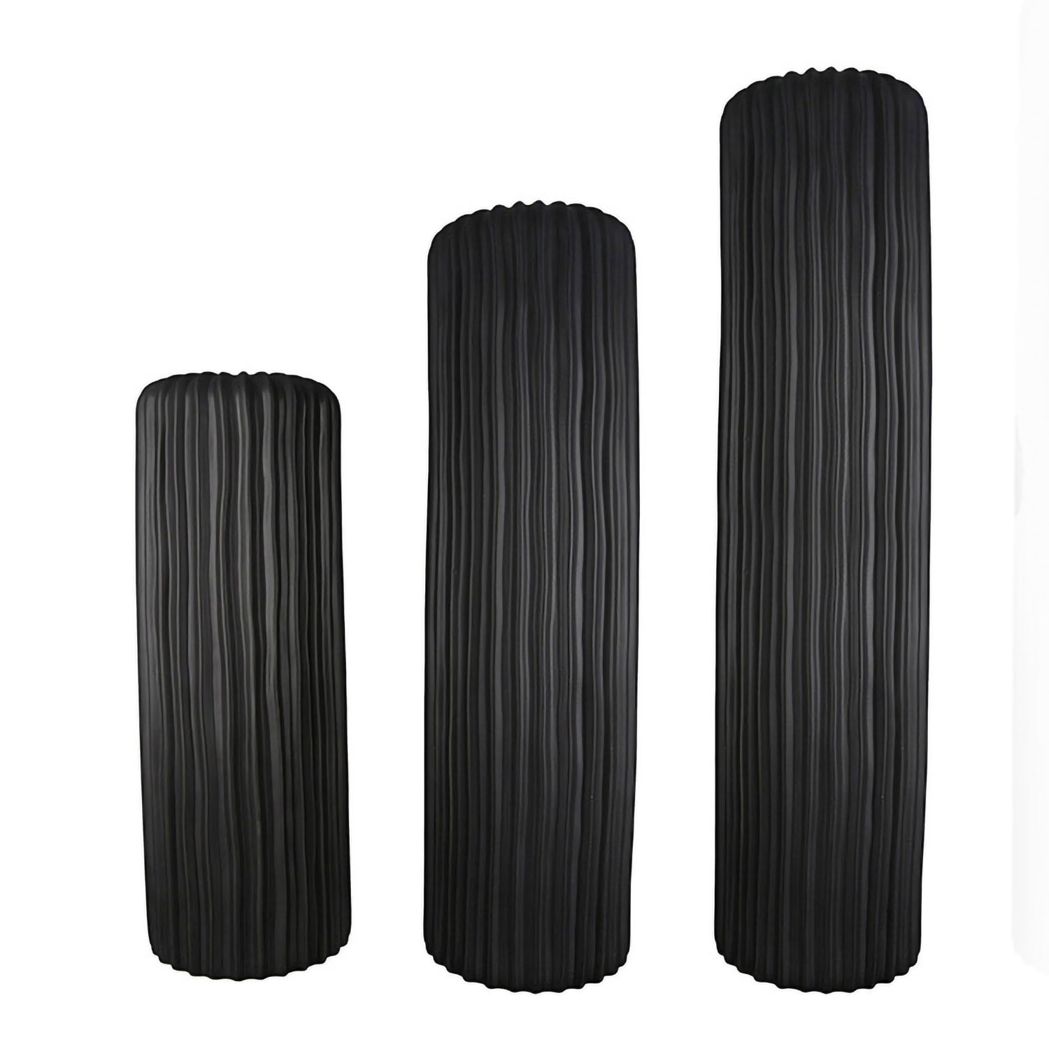 Casablanca by Gilde Bodenvase "Vase Fjord schwarz H. 58 cm", (1 St.) günstig online kaufen