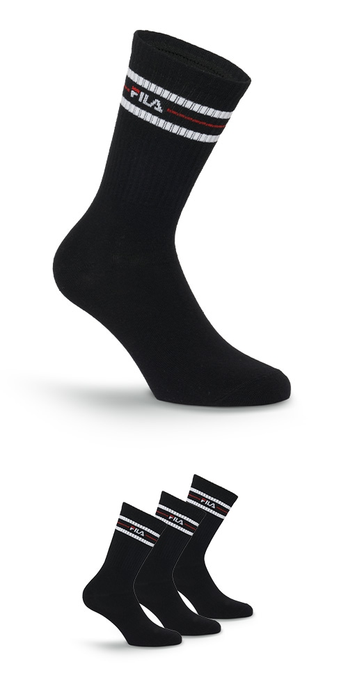 Fila Socken "UNISEX LIFESTYLE PLAIN SOCKS" 3 Paar, 3 Paar tlg. mit Logo-Sch günstig online kaufen