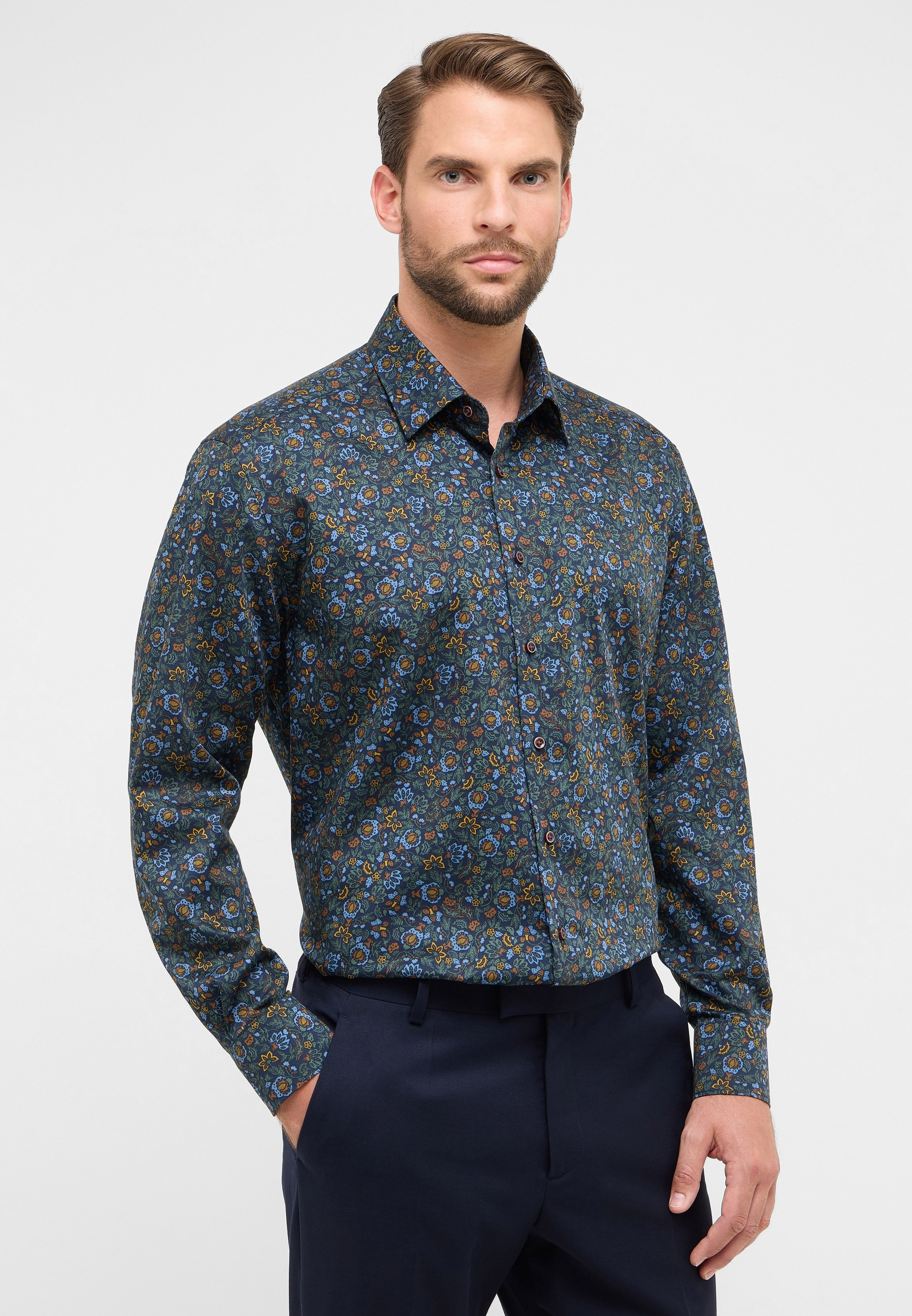 Eterna Langarmhemd "COMFORT FIT" NON IRON (bügelfrei) günstig online kaufen